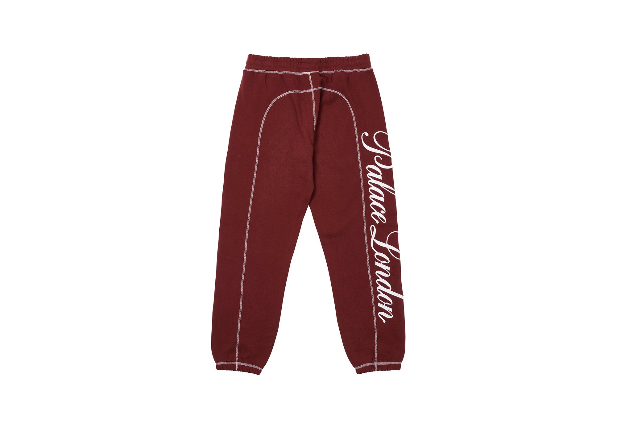 CHAIN STITCH JOGGERS CHERRY - 2