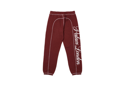 PALACE CHAIN STITCH JOGGERS CHERRY outlook