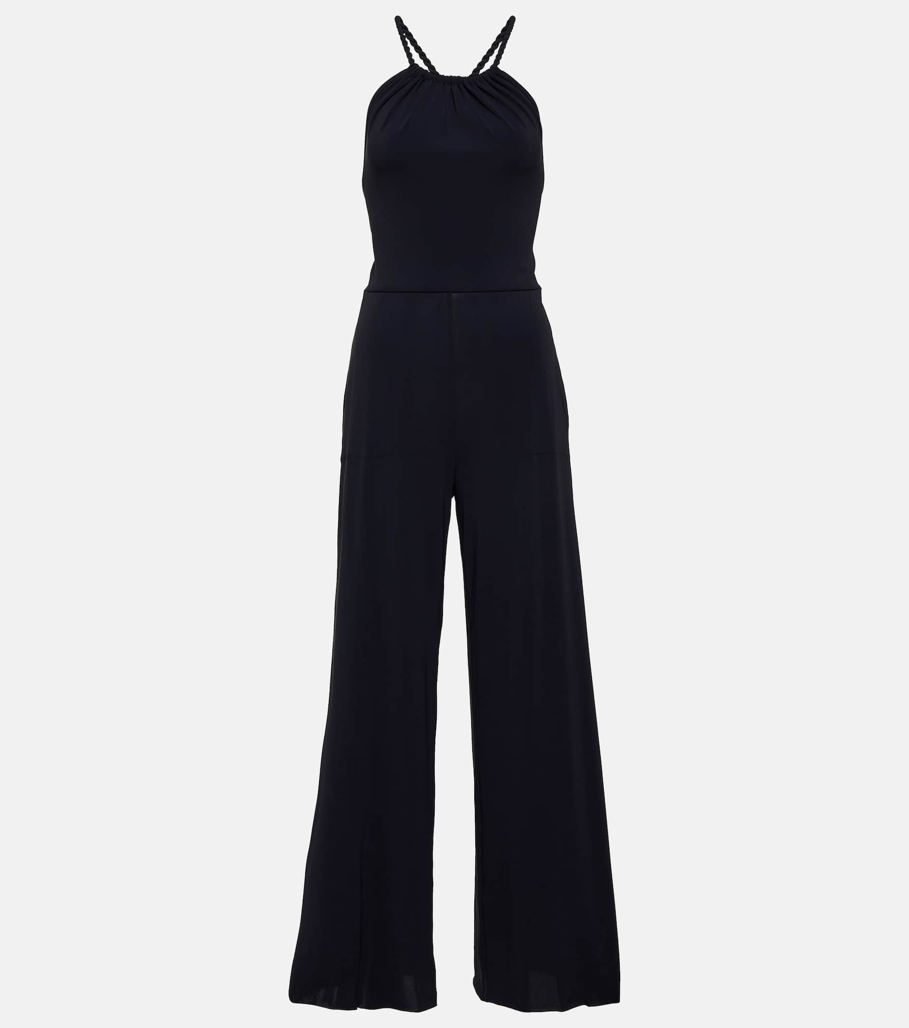 Donna halterneck jersey jumpsuit - 1