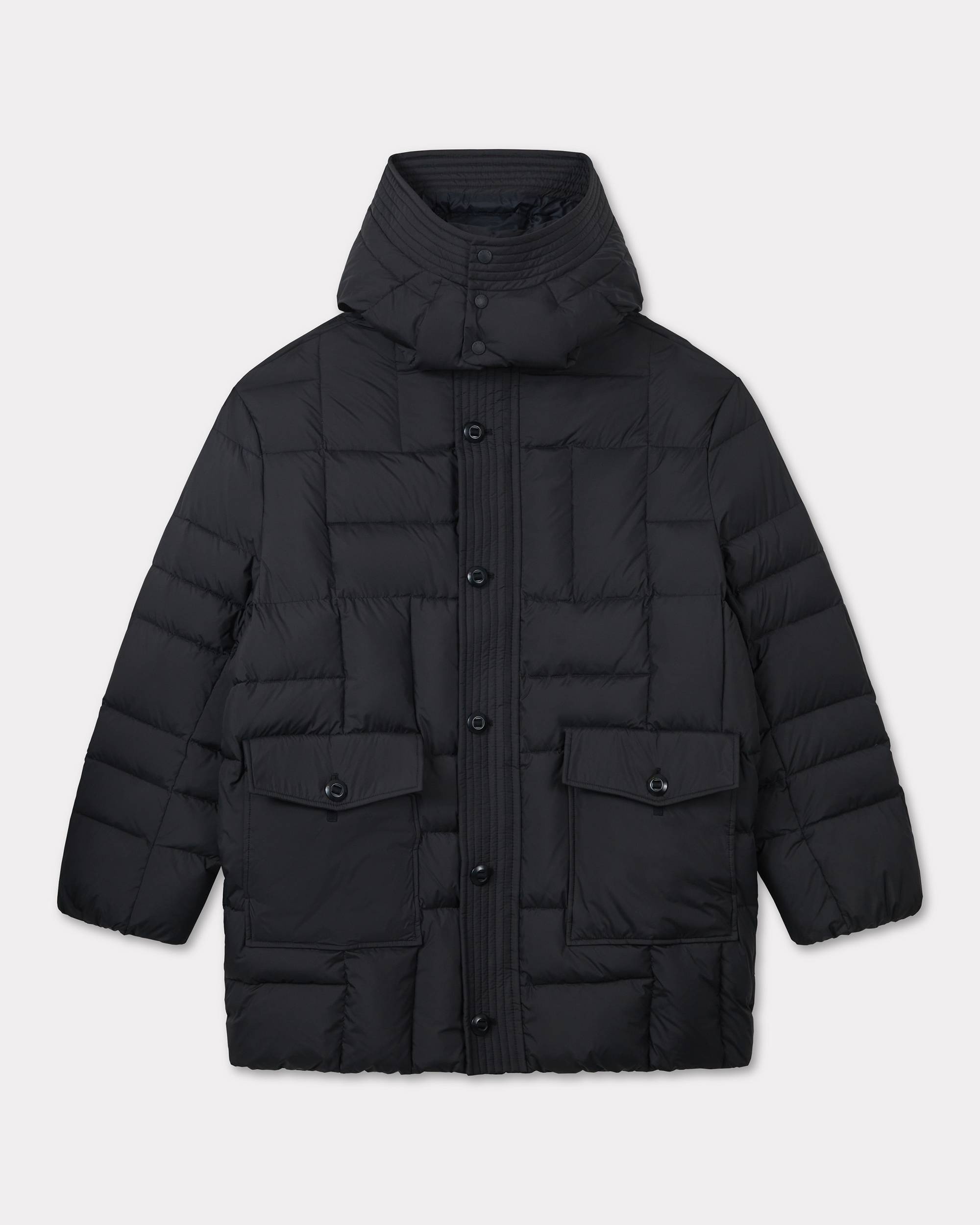 'KENZO Weave' mid-length winter parka - 1