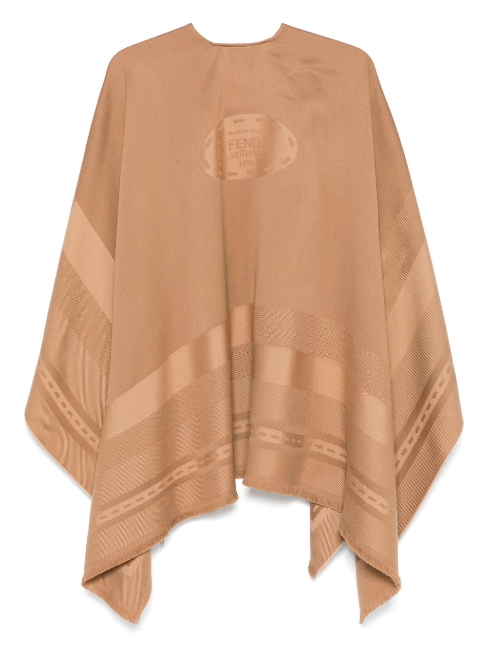jacquard poncho - 2