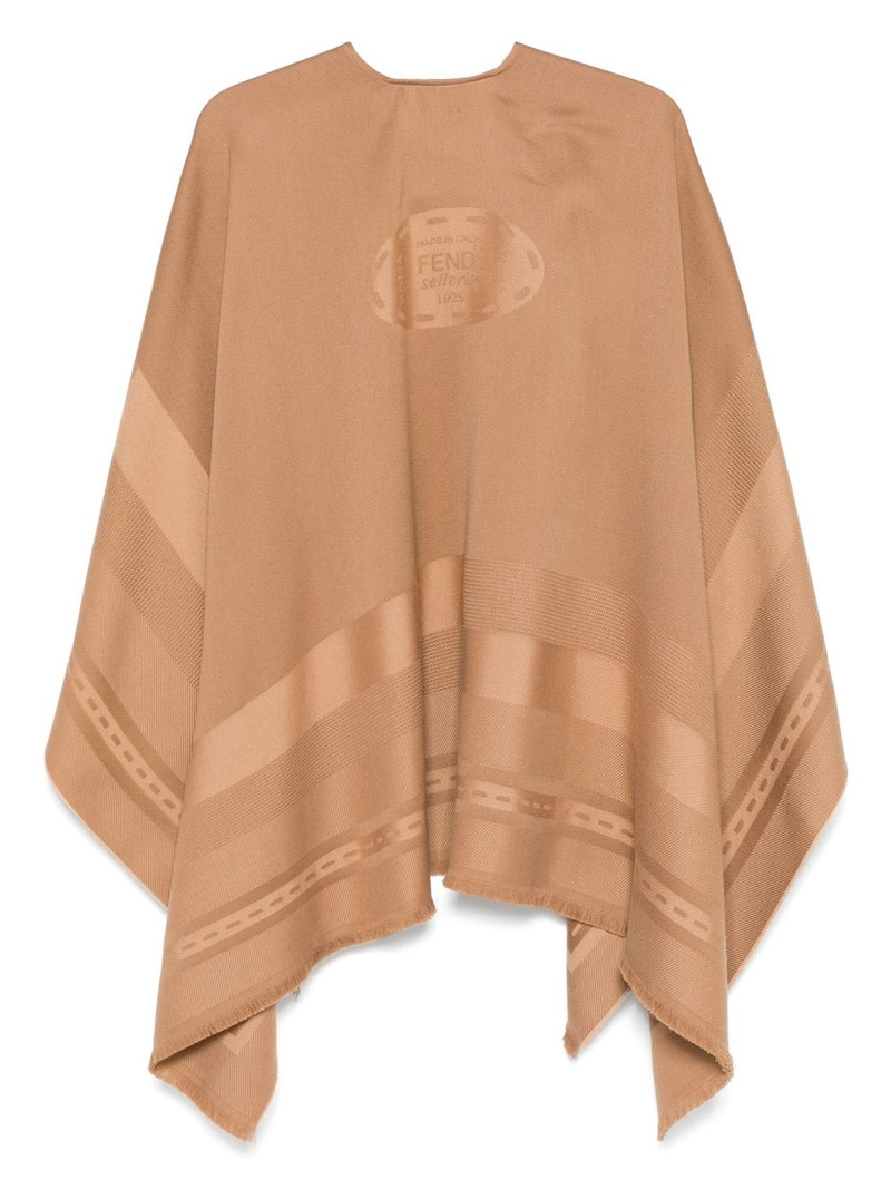 FENDI jacquard poncho outlook