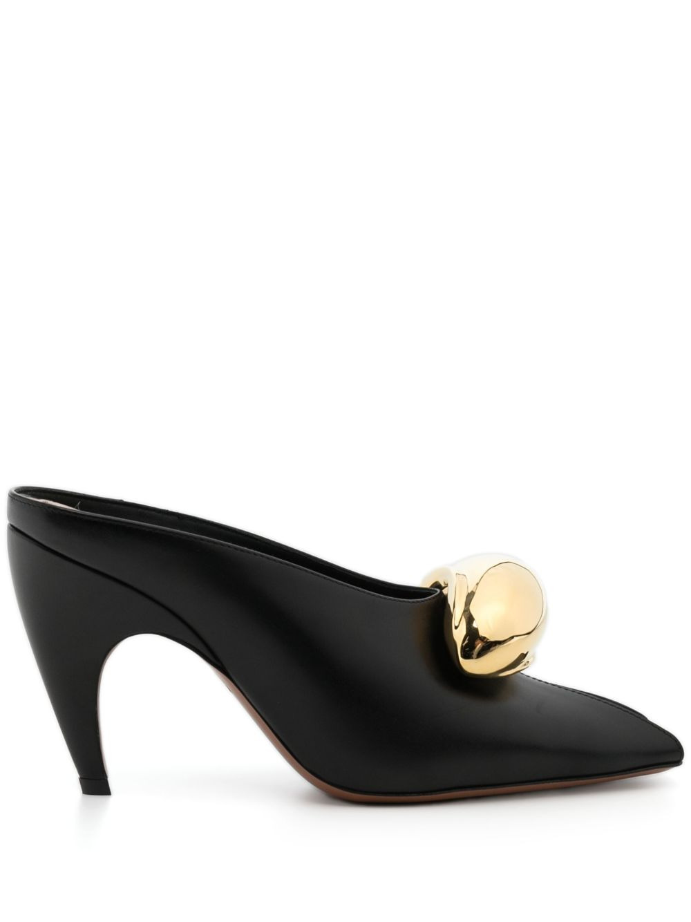 metallic detail mules - 1