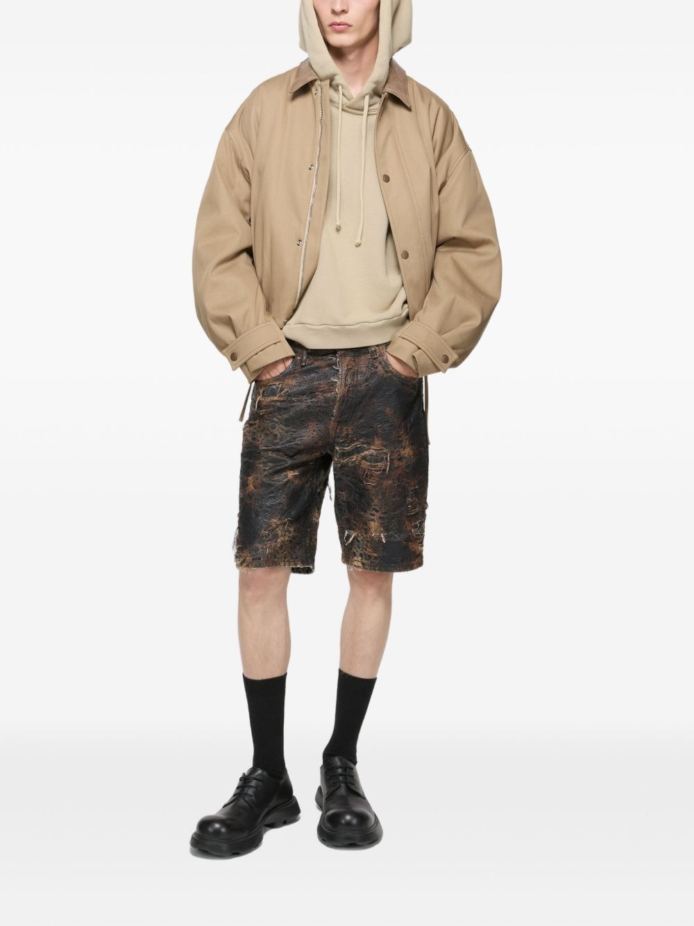 monogram shorts - 3