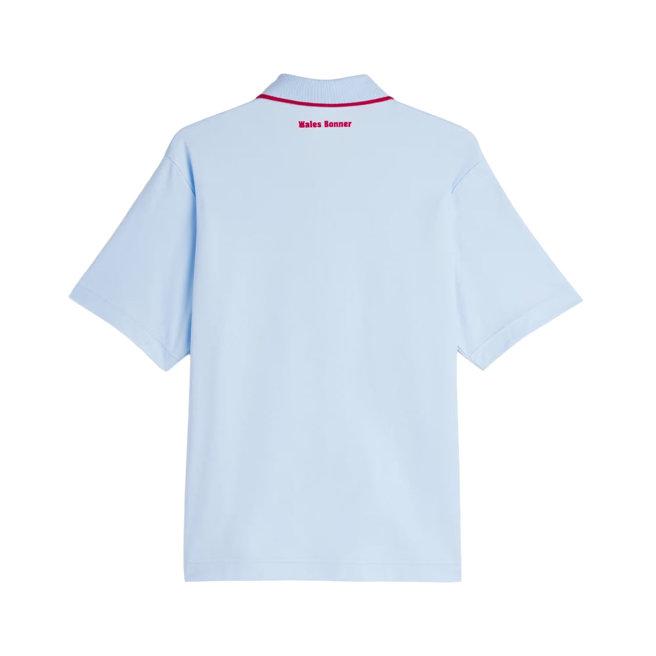 adidas x Wales Bonner Short Sleeve Polo Shirt 'Glow Blue' JJ2943 - 2