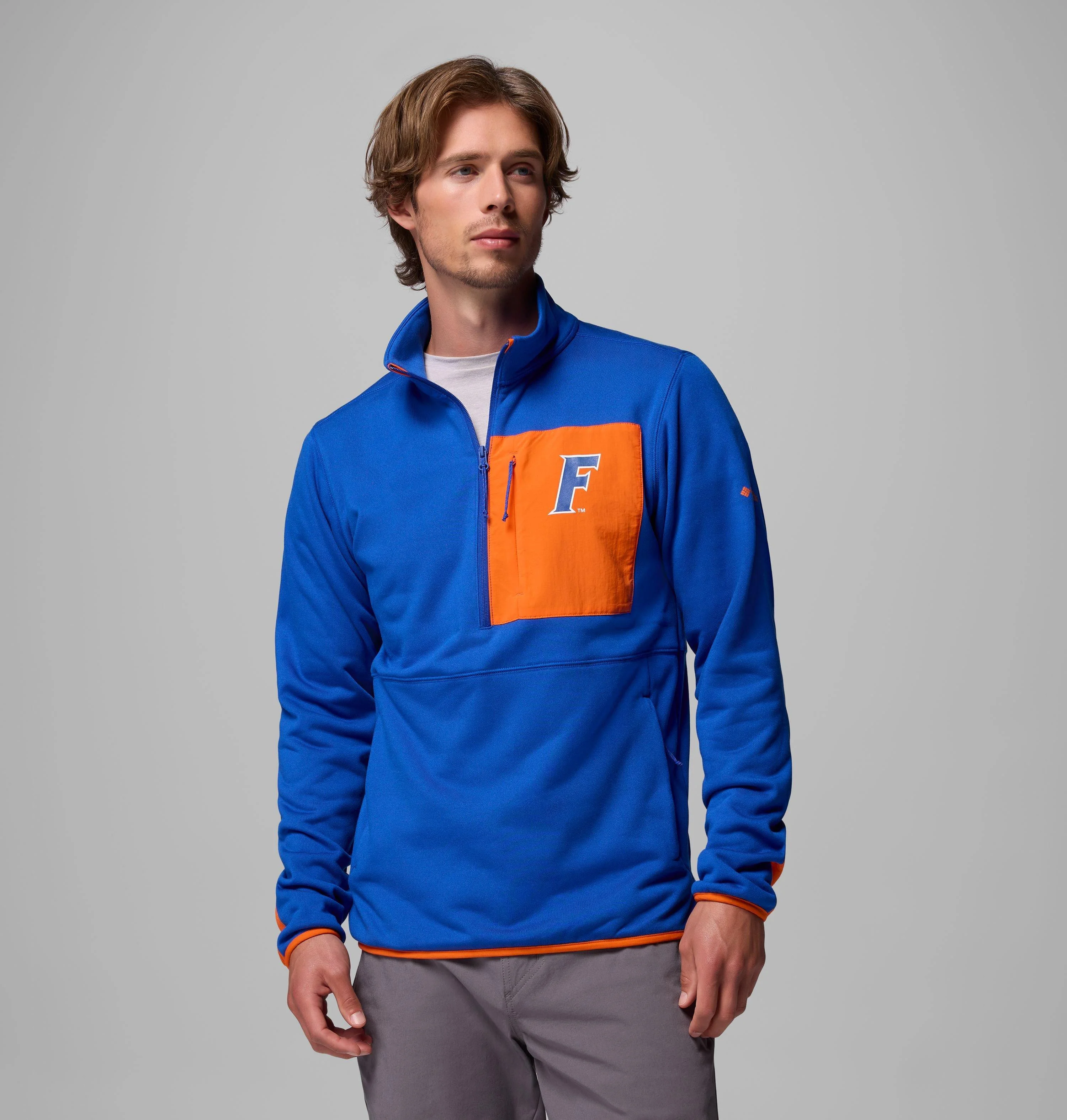 Men's Collegiate Columbia Hike Half Zip Jacket - Florida - 1