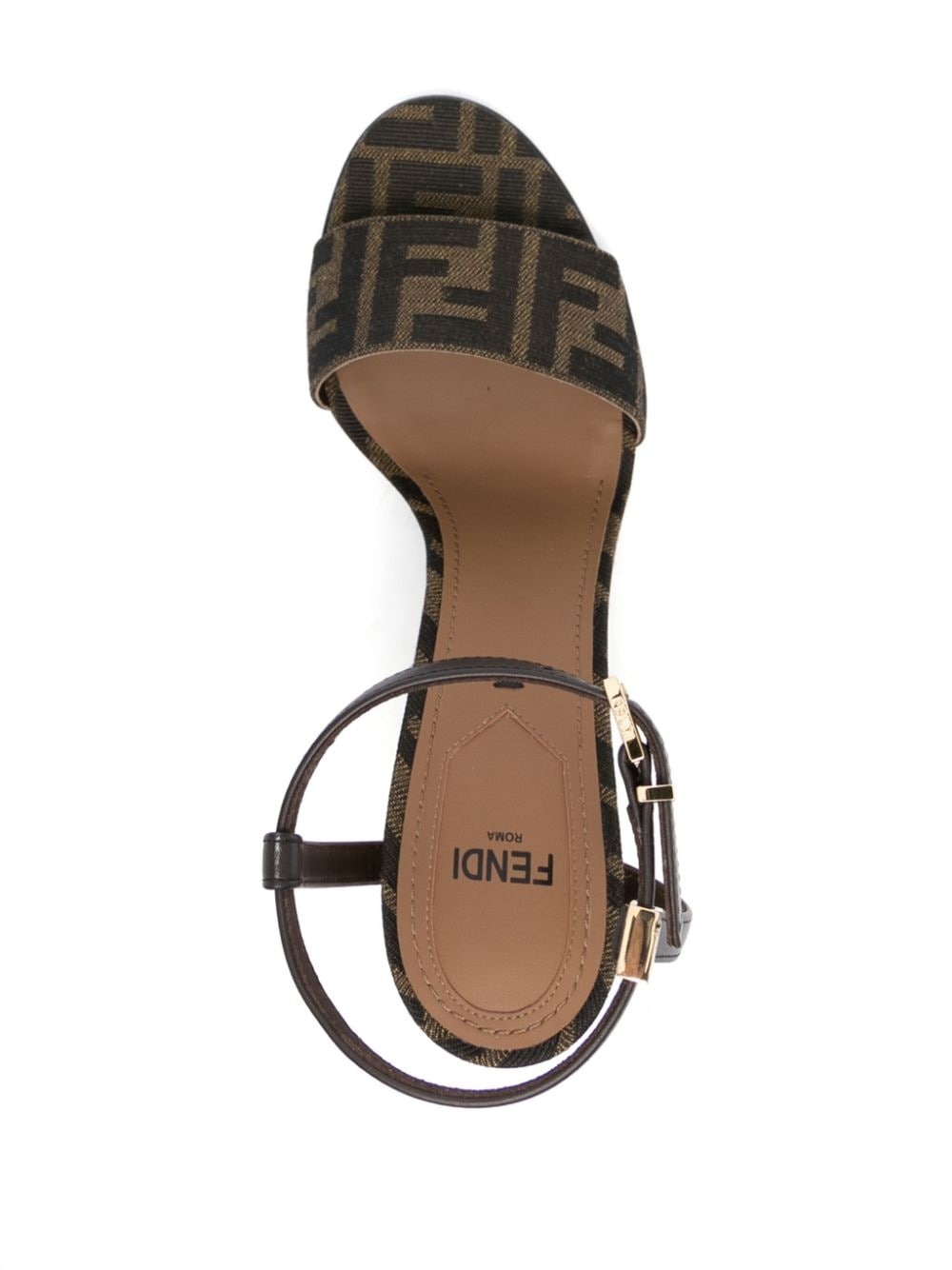 Zucca monogram heeled sandals - 4