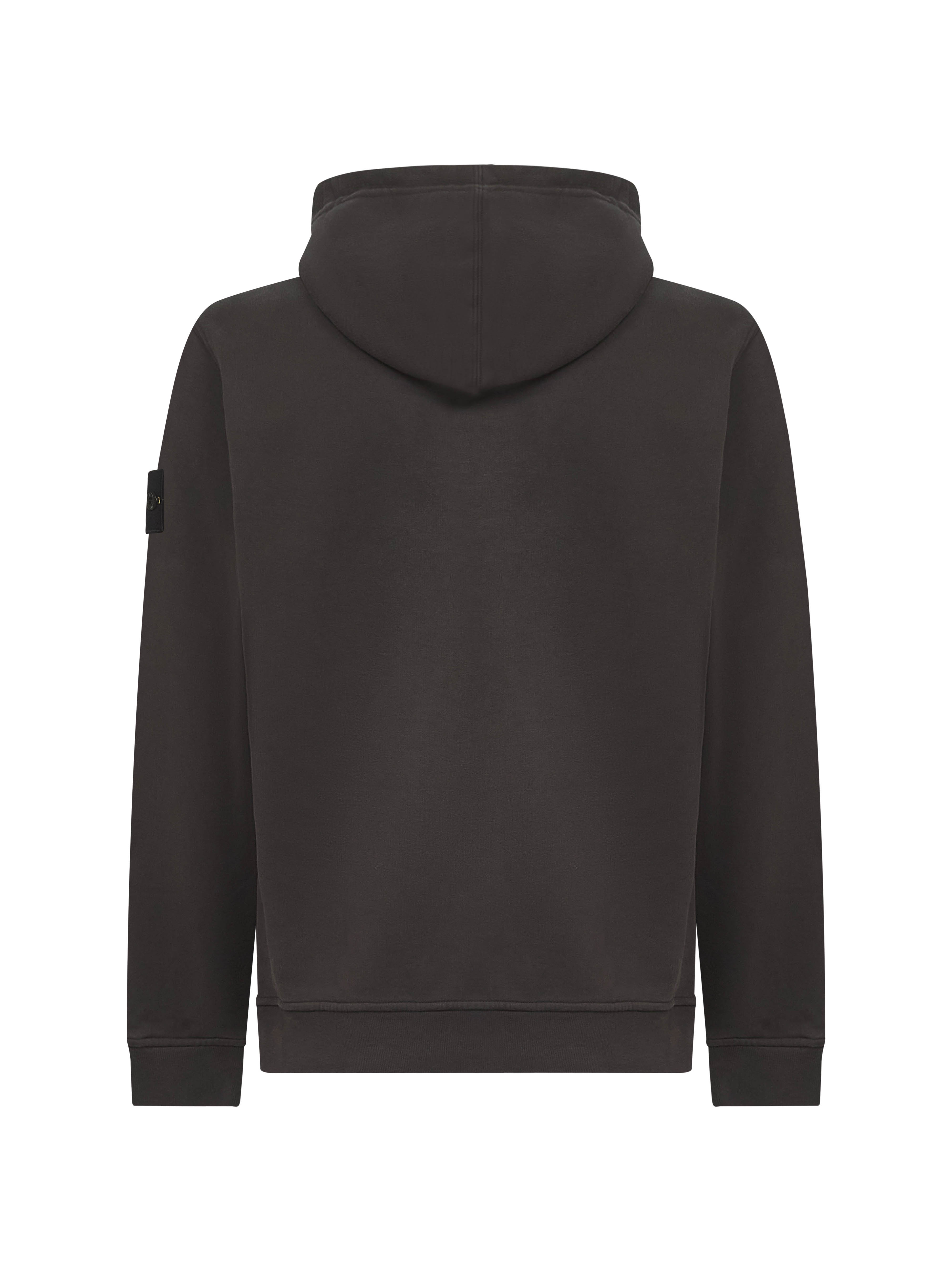 Lead grey brushed organic cotton hoodie - 2