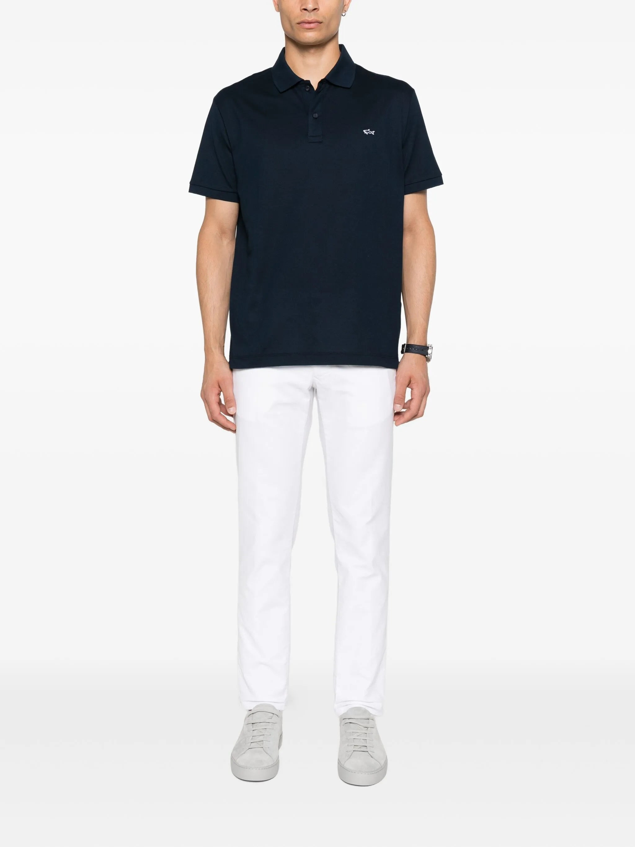Paul & Shark Embroidered Logo Polo Shirt - 4