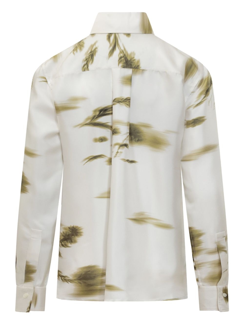 blossom-print long-sleeve shirt - 2