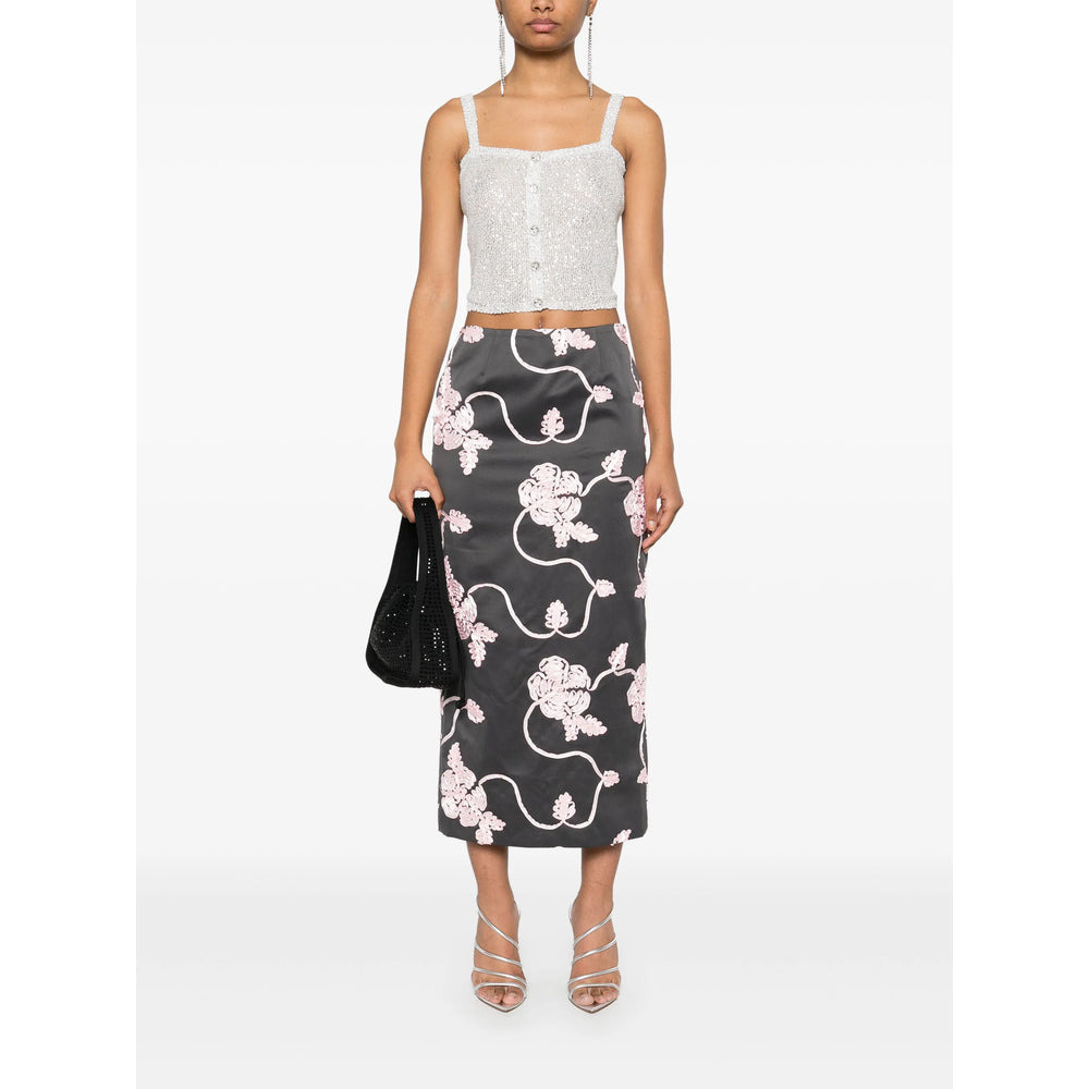 Rotate Grey Skirts - Pencil Skirts Women - 2