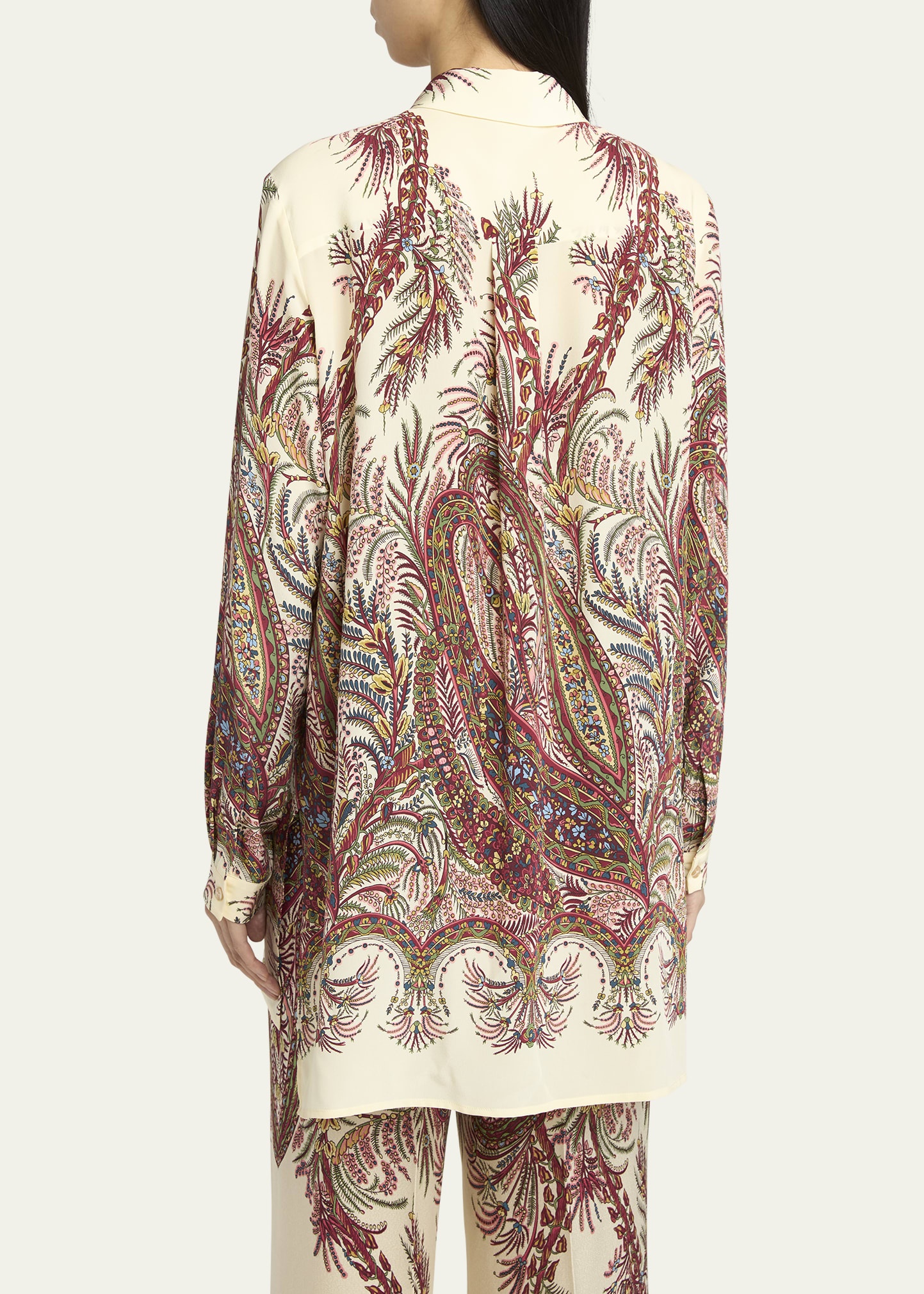 Long-Sleeve Paisley-Print Shirt - 3
