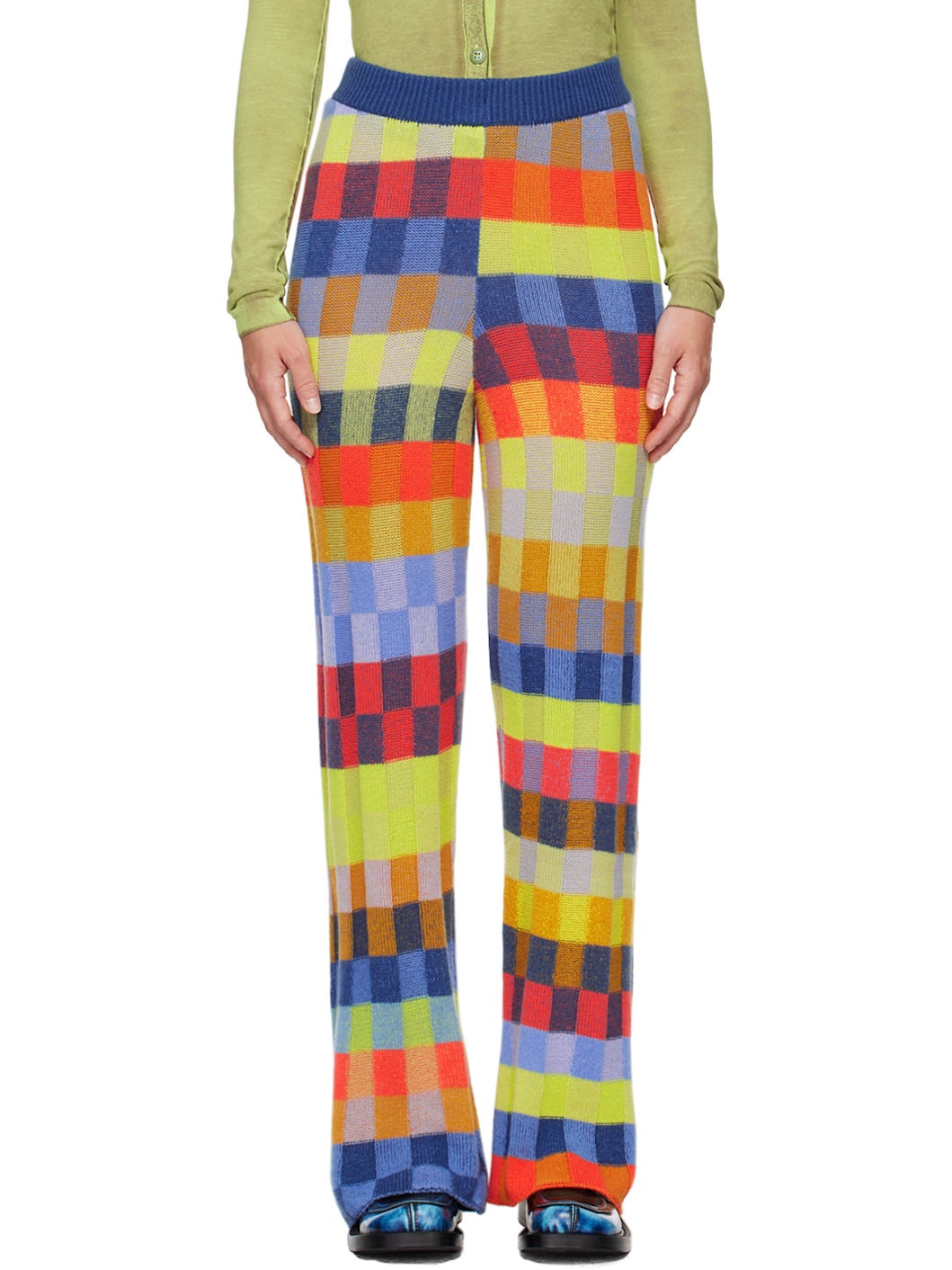 Multicolor Flared Lounge Pants - 1