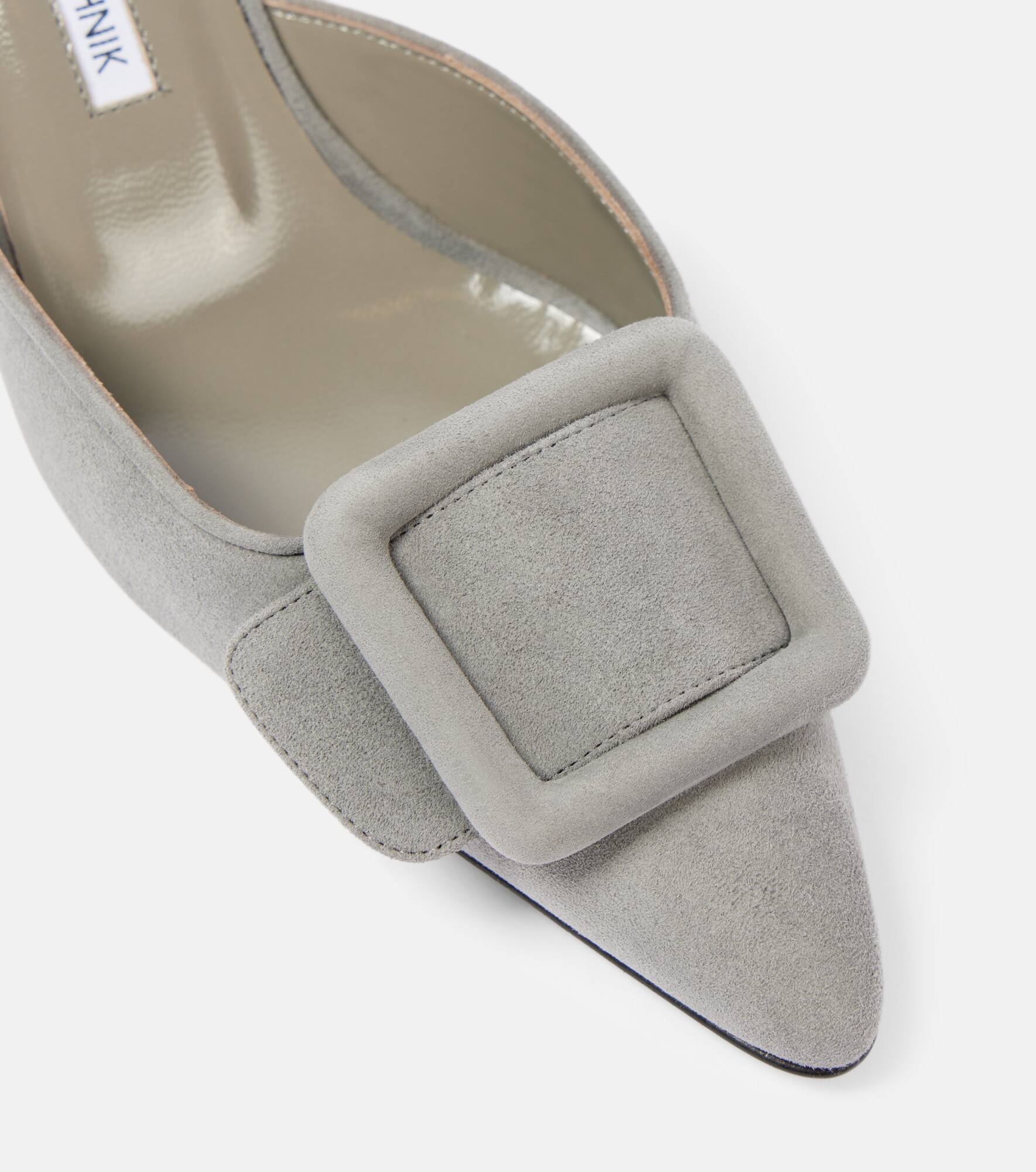 Maysale 50 suede mules - 5