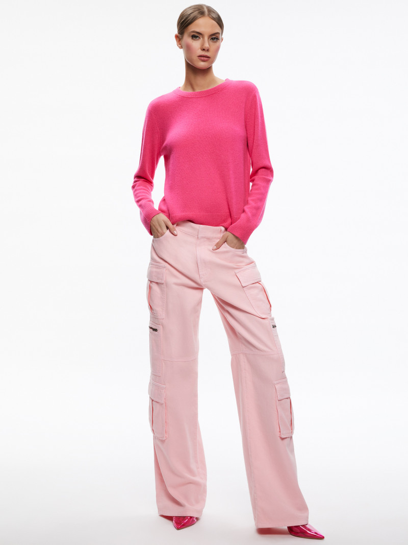 Alice + Olivia KRAVIT CREWNECK SWEATER outlook