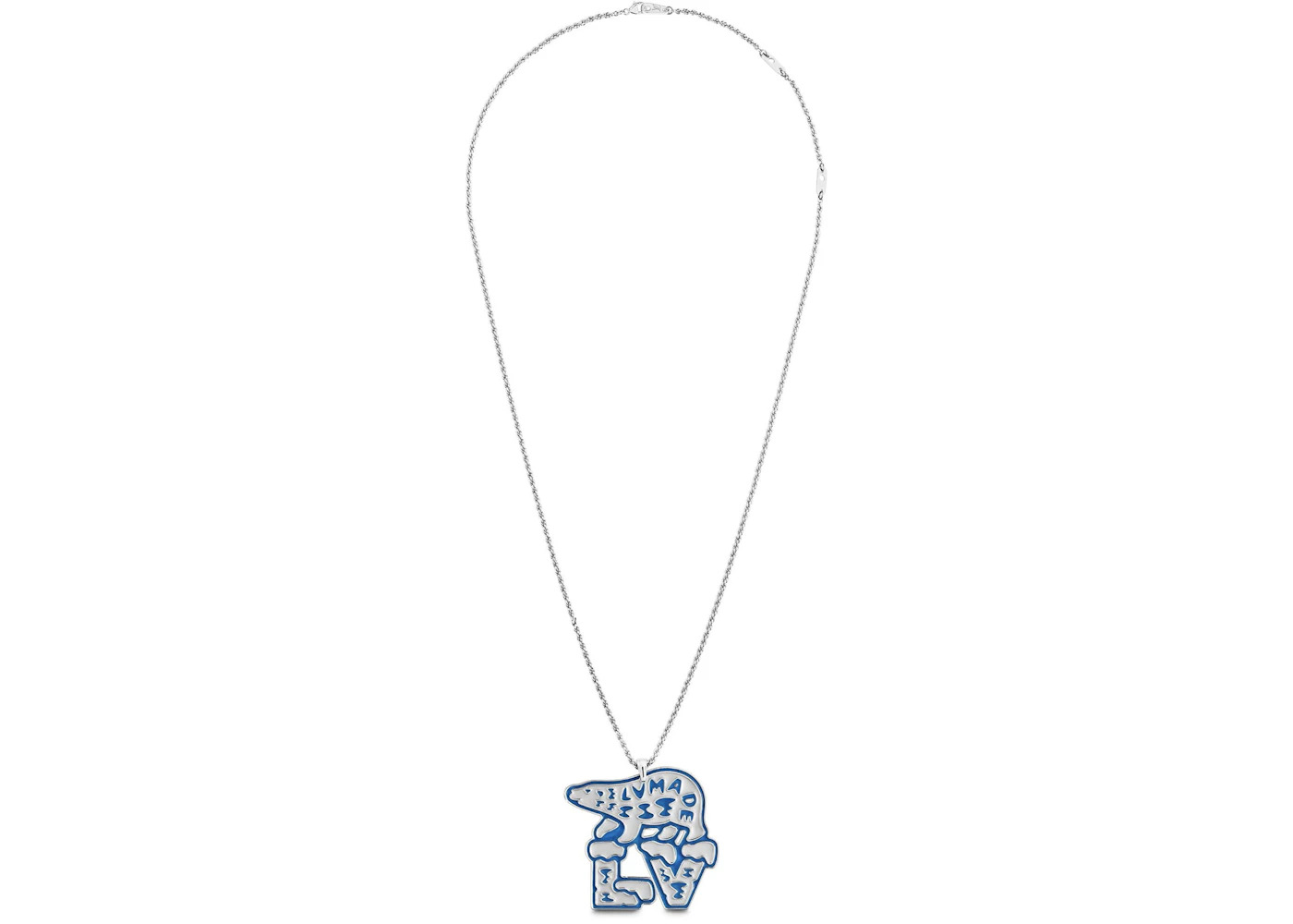 Louis Vuitton x Nigo Mountain Bear Necklace Silver - 2