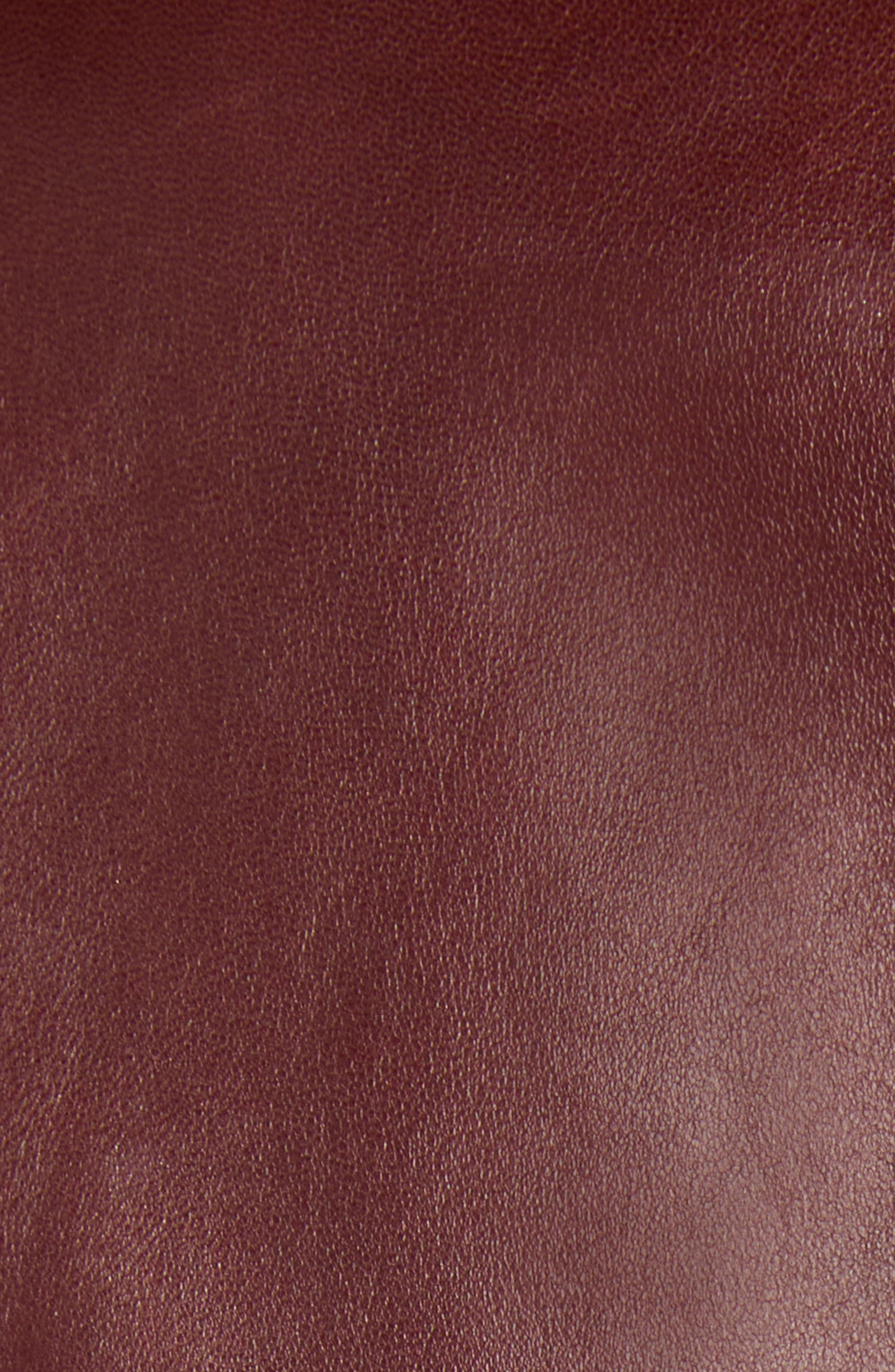 TOM FORD Plongé Leather Racer Jacket in Er532 Burgundy at Nordstrom - 6
