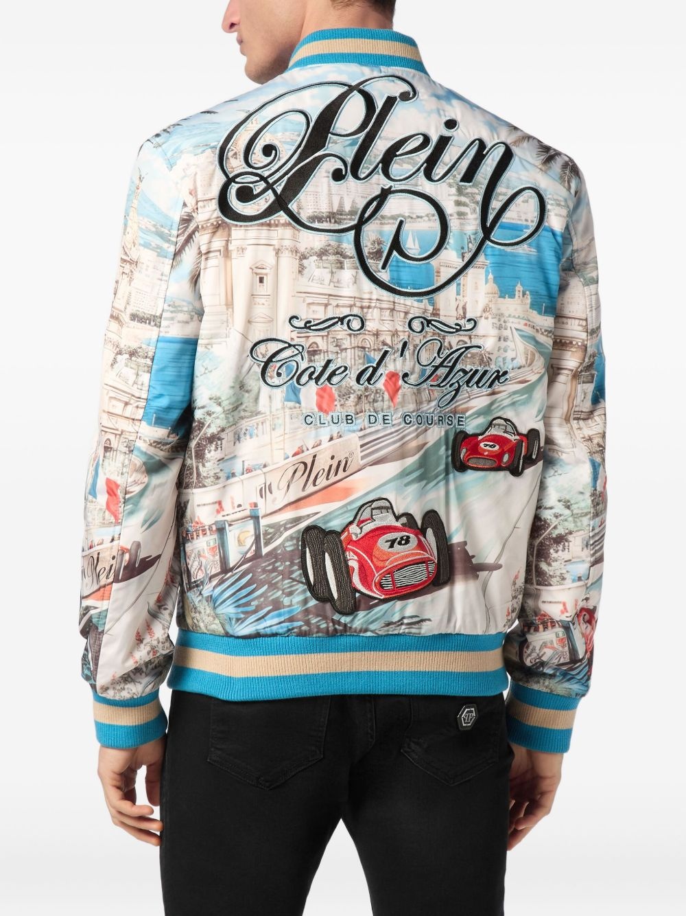 Monaco Cote d'Azur satin bomber jacket - 4