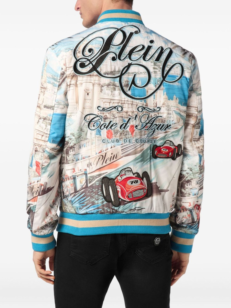 Monaco Cote d'Azur satin bomber jacket 4