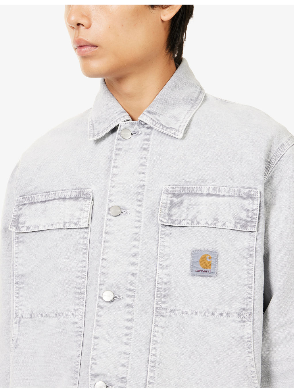 Arctic Brand-Patch Cotton Denim Jacket - 5