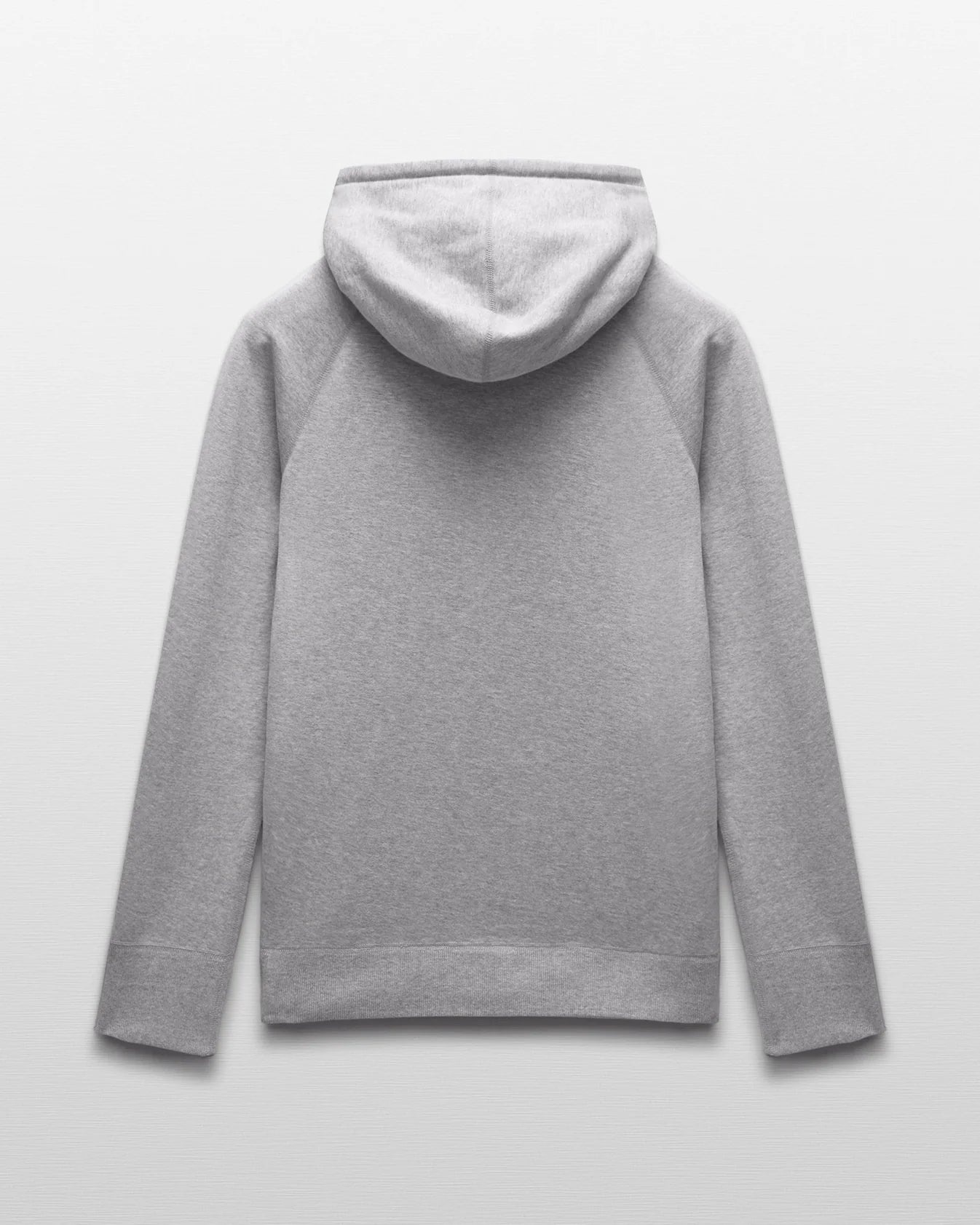 Midweight Terry Slim Zip Hoodie Heather Grey - 3