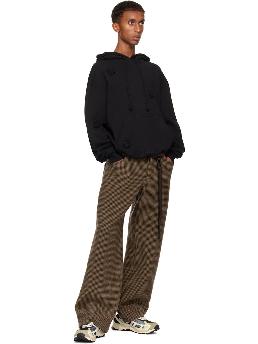 Black Daisy Gym Hoodie - 4