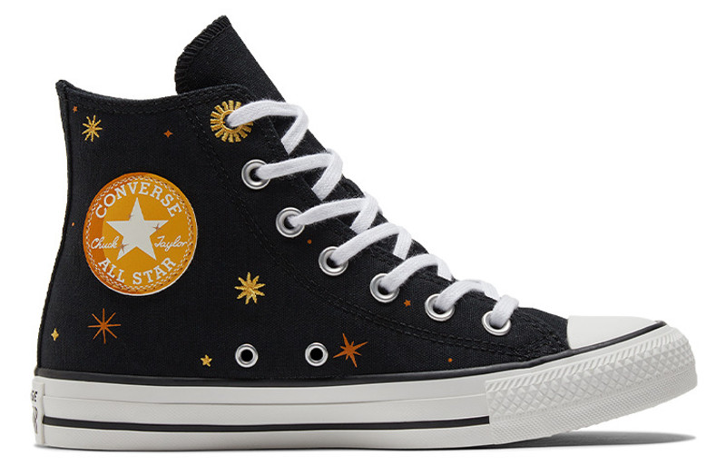 (WMNS) Converse Chuck Taylor All Star 'Black Yellow' A02885C 2