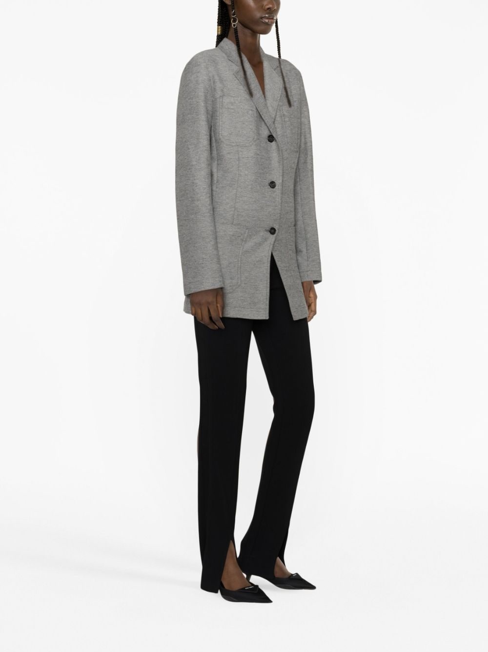 single-breasted blazer - 4