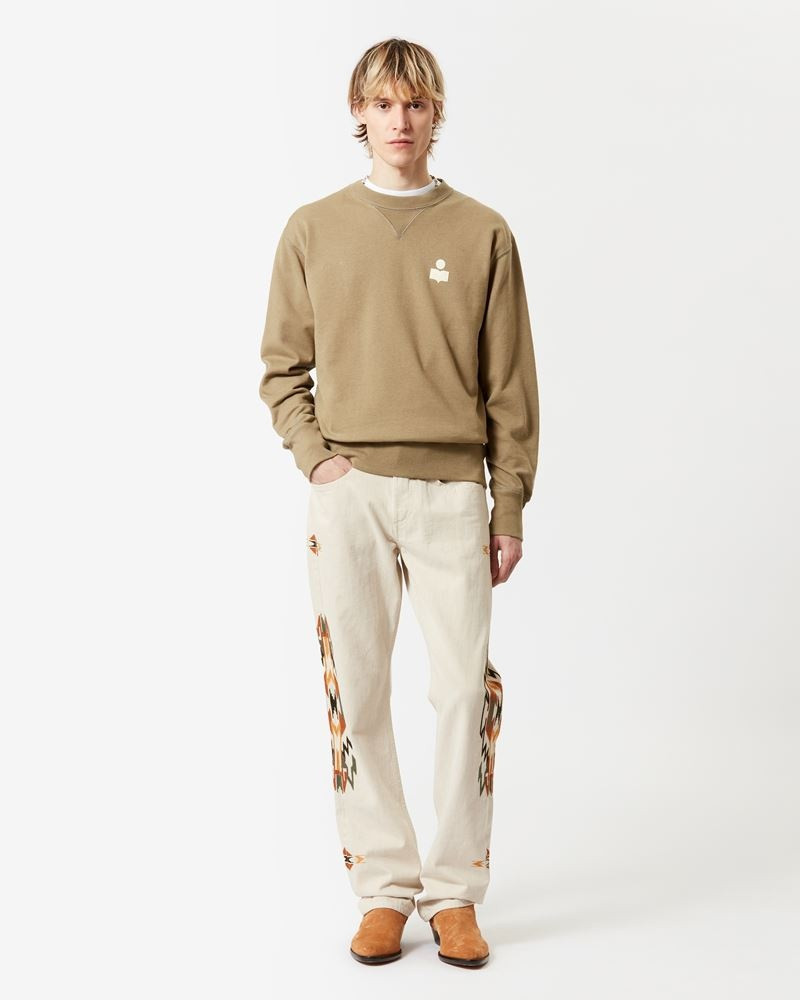 Isabel Marant MIKE LOGO COTTON SWEATSHIRT outlook