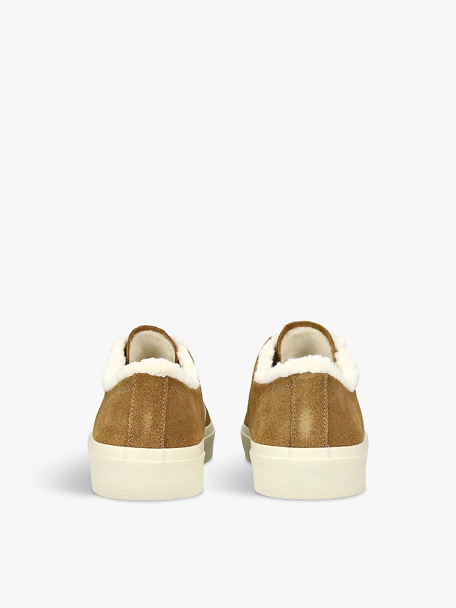 Wata shearling-lined suede low-top trainers - 4