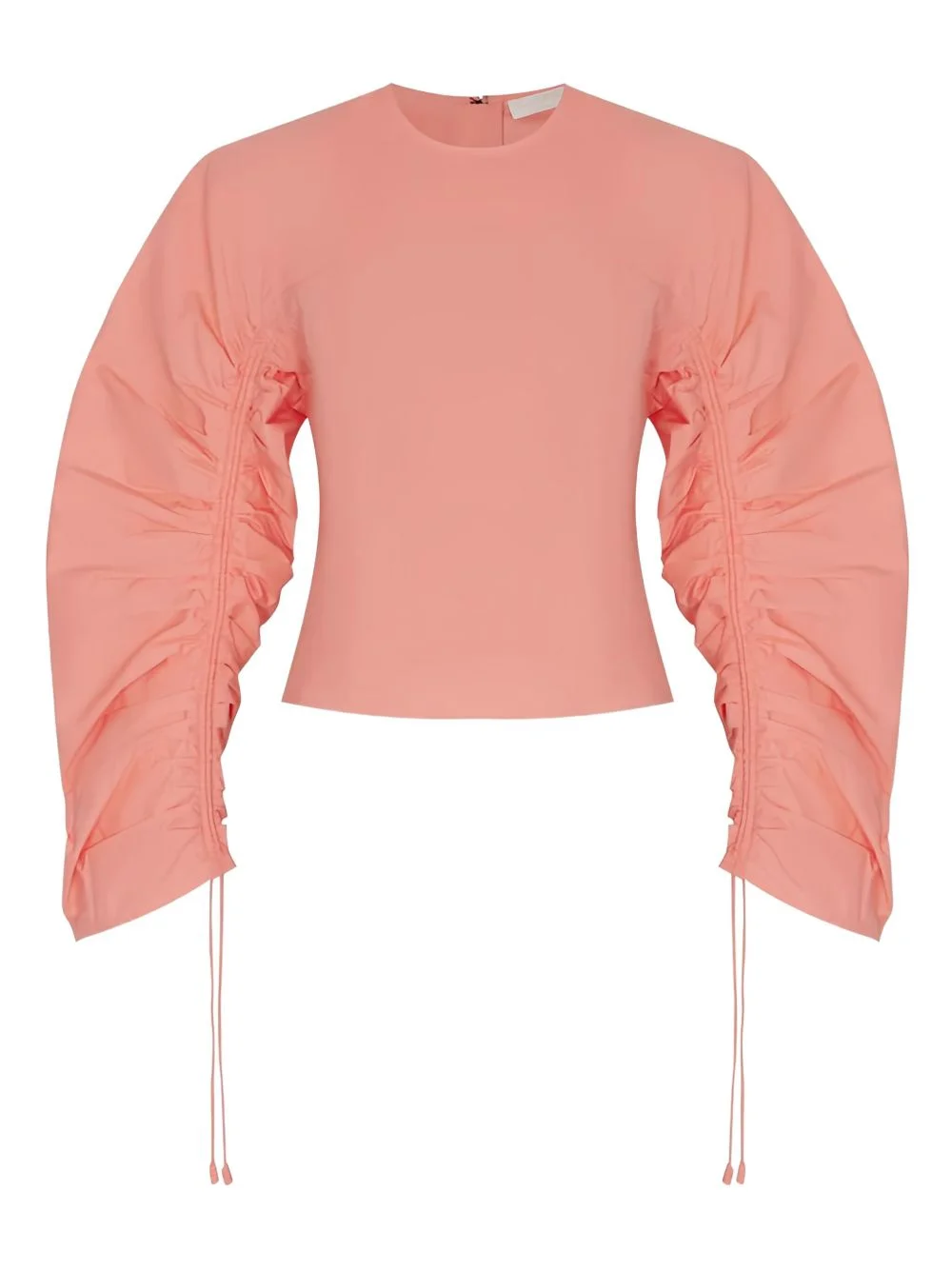 gathered-sleeve blouse - 1
