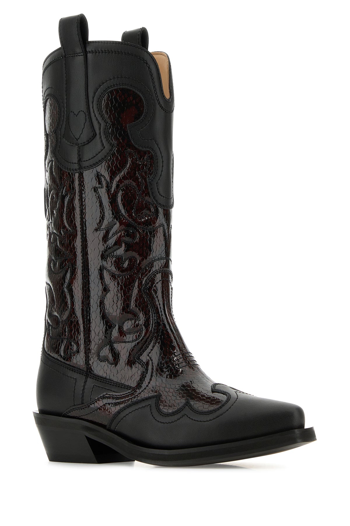 Black leather boots - 2