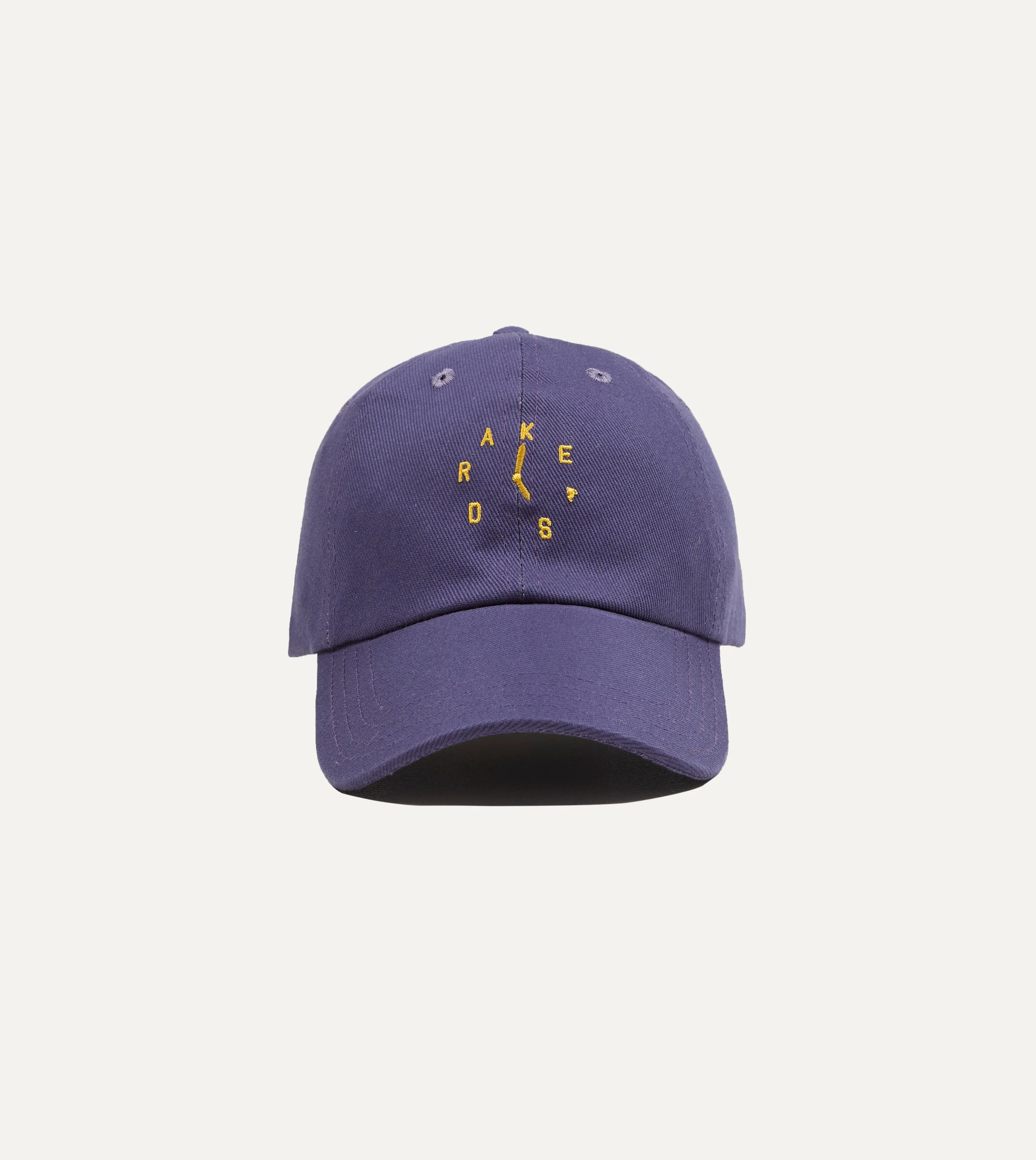 Navy 'Clock' Cotton Twill Baseball Cap - 1