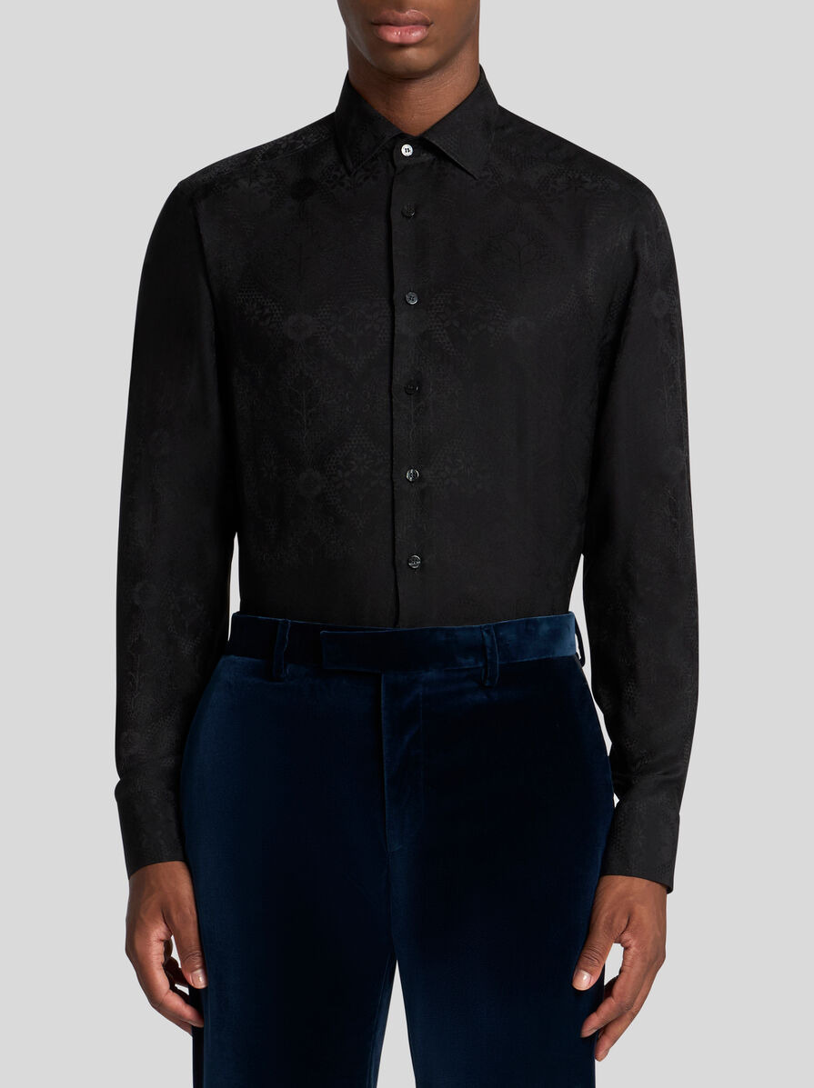 FLORAL JACQUARD ROMA SHIRT - 2