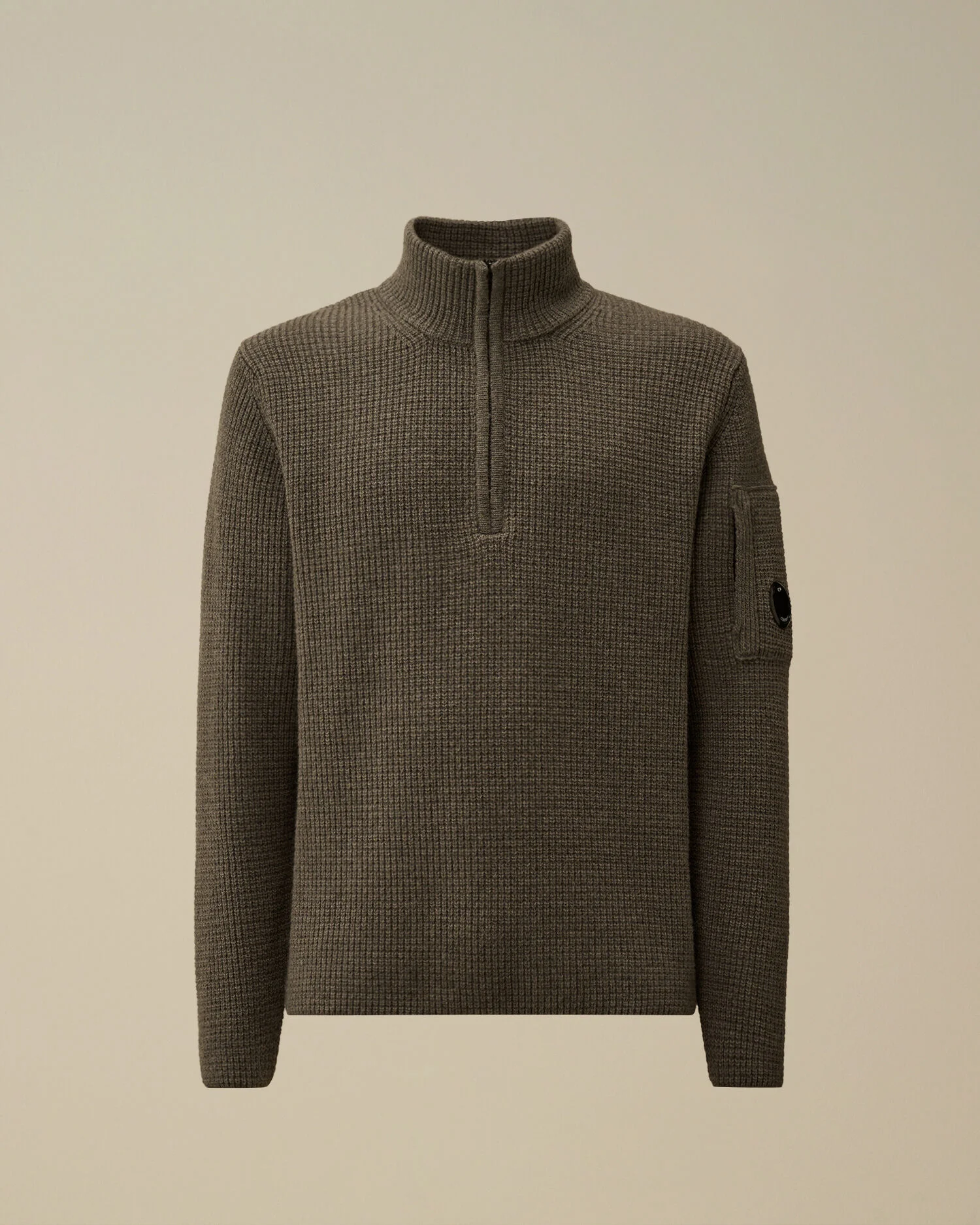 Lambswool GRS Half Zip Sweater - 1