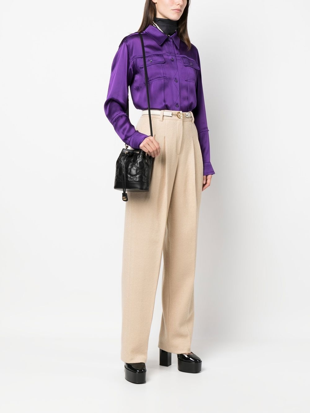 GG Supreme leather bucket bag - 2