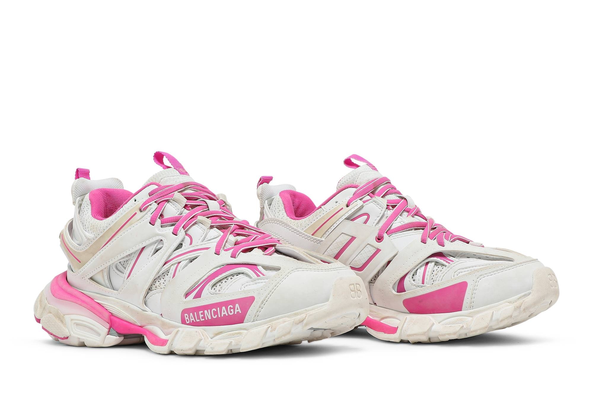 Balenciaga Wmns Track Sneaker 'White Fluo Pink' - 8