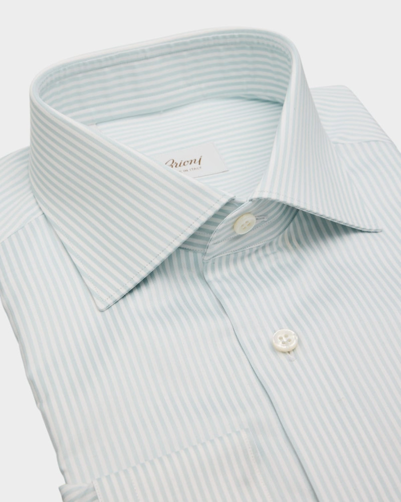 Brioni Men's Cotton Bengal Stripe Dress Shirt outlook