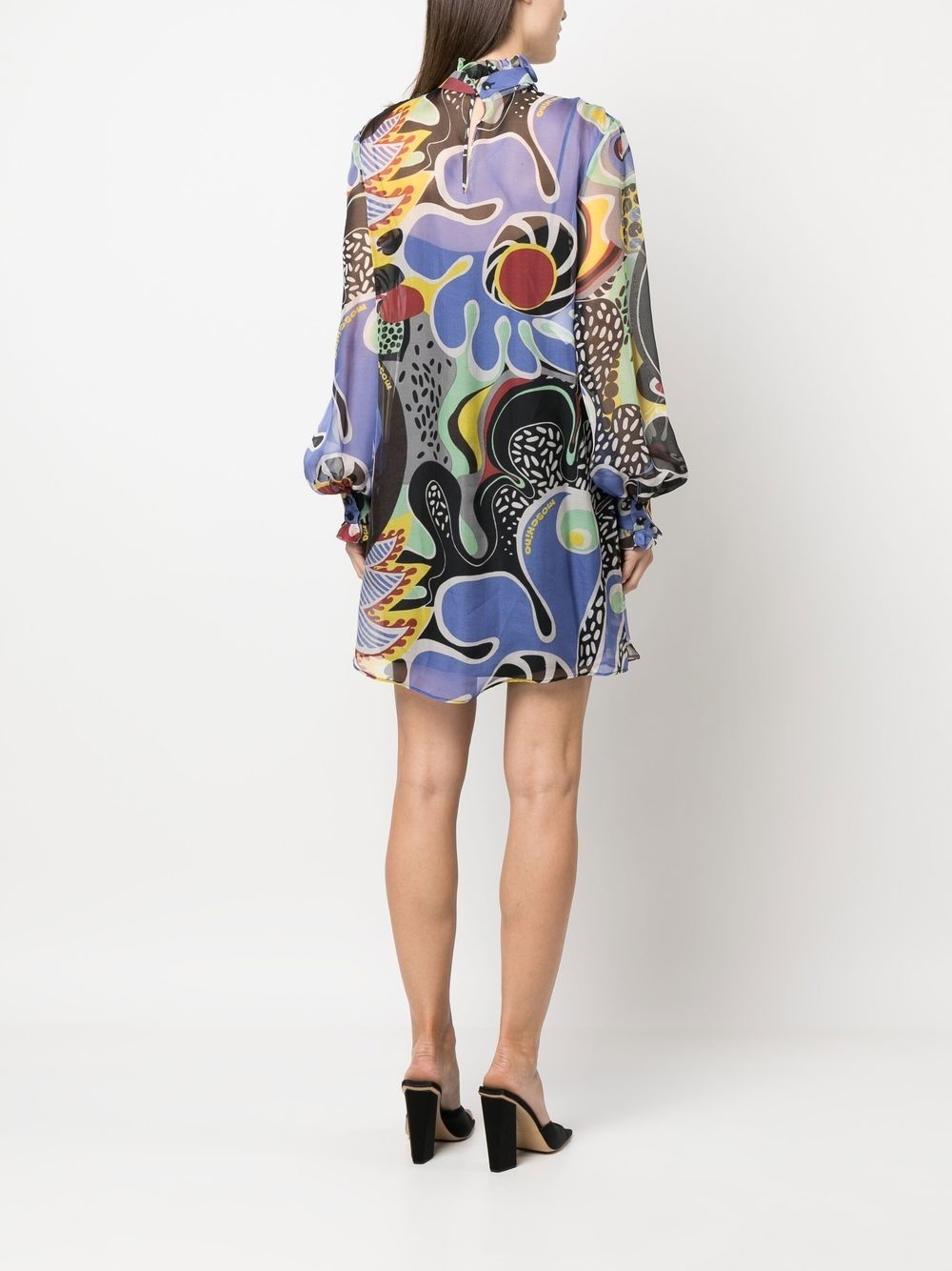 floral-print shift dress - 4