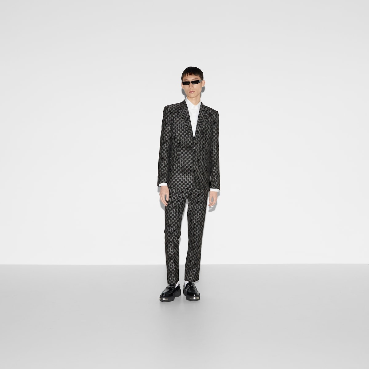 GG wool jacket with optical effect - 2