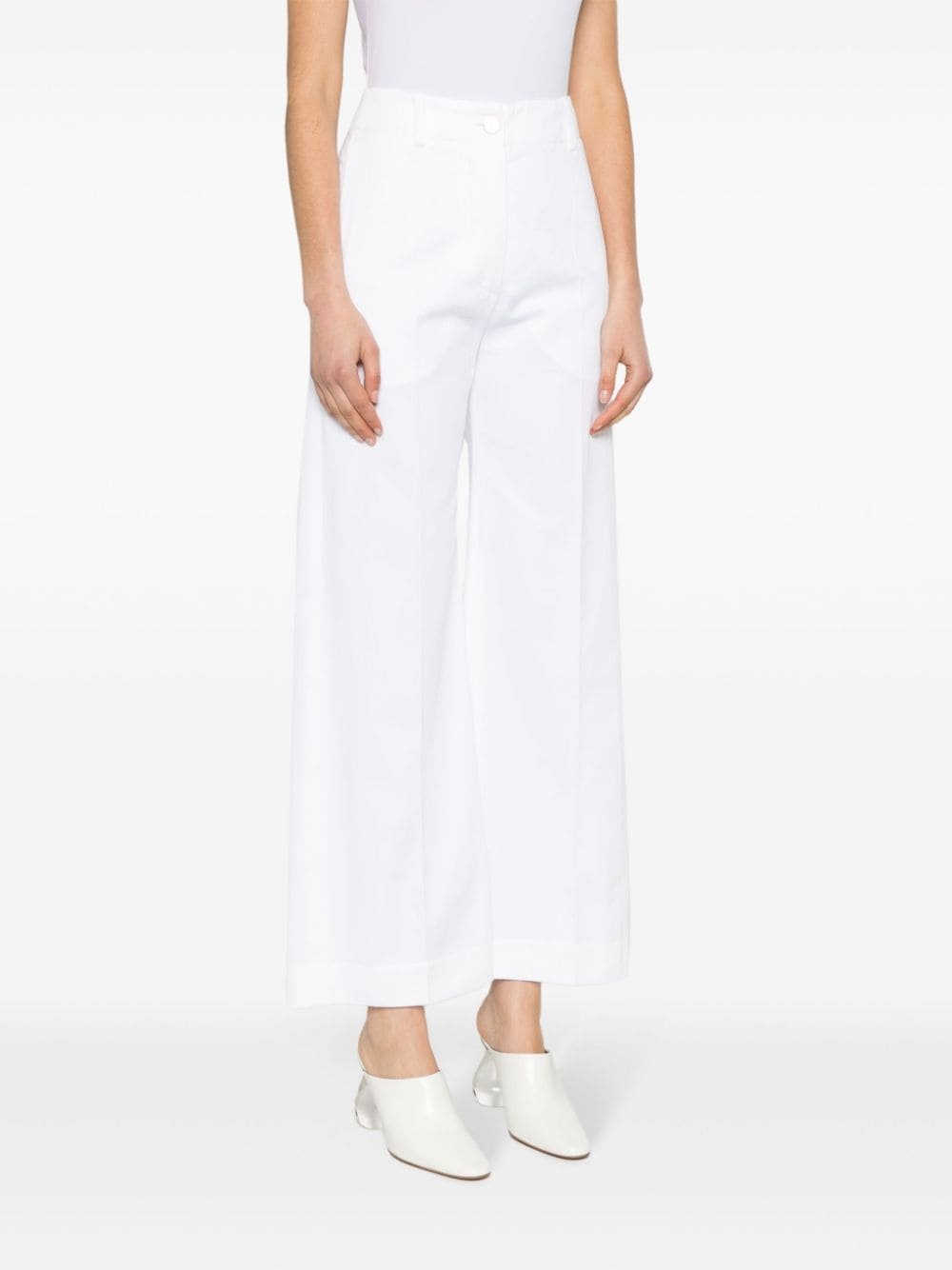 Iconic wide-leg cotton trousers - 3