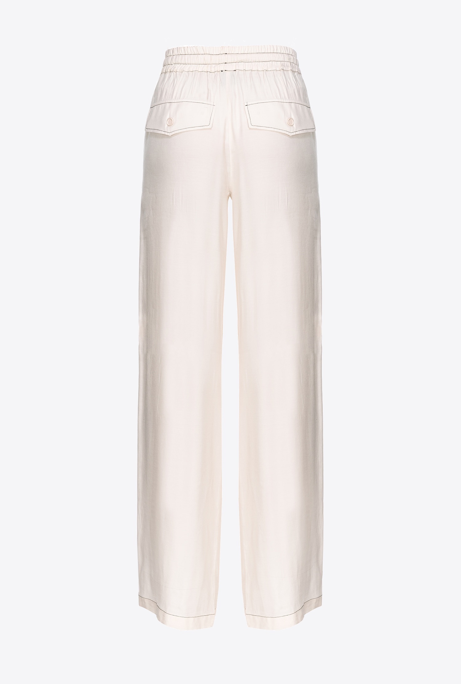 WIDE-LEG TWILL TROUSERS - 7