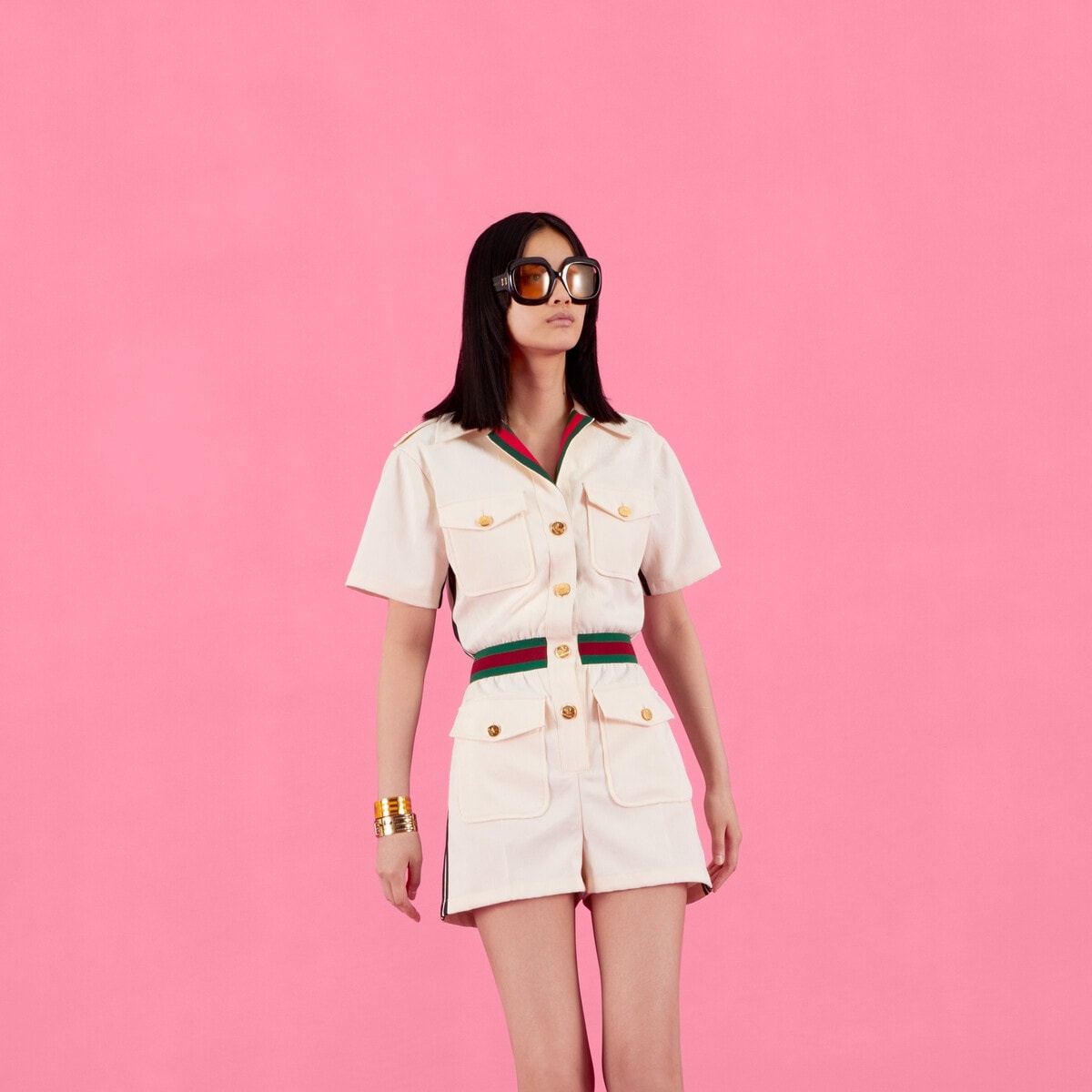 adidas x Gucci short jumpsuit - 7