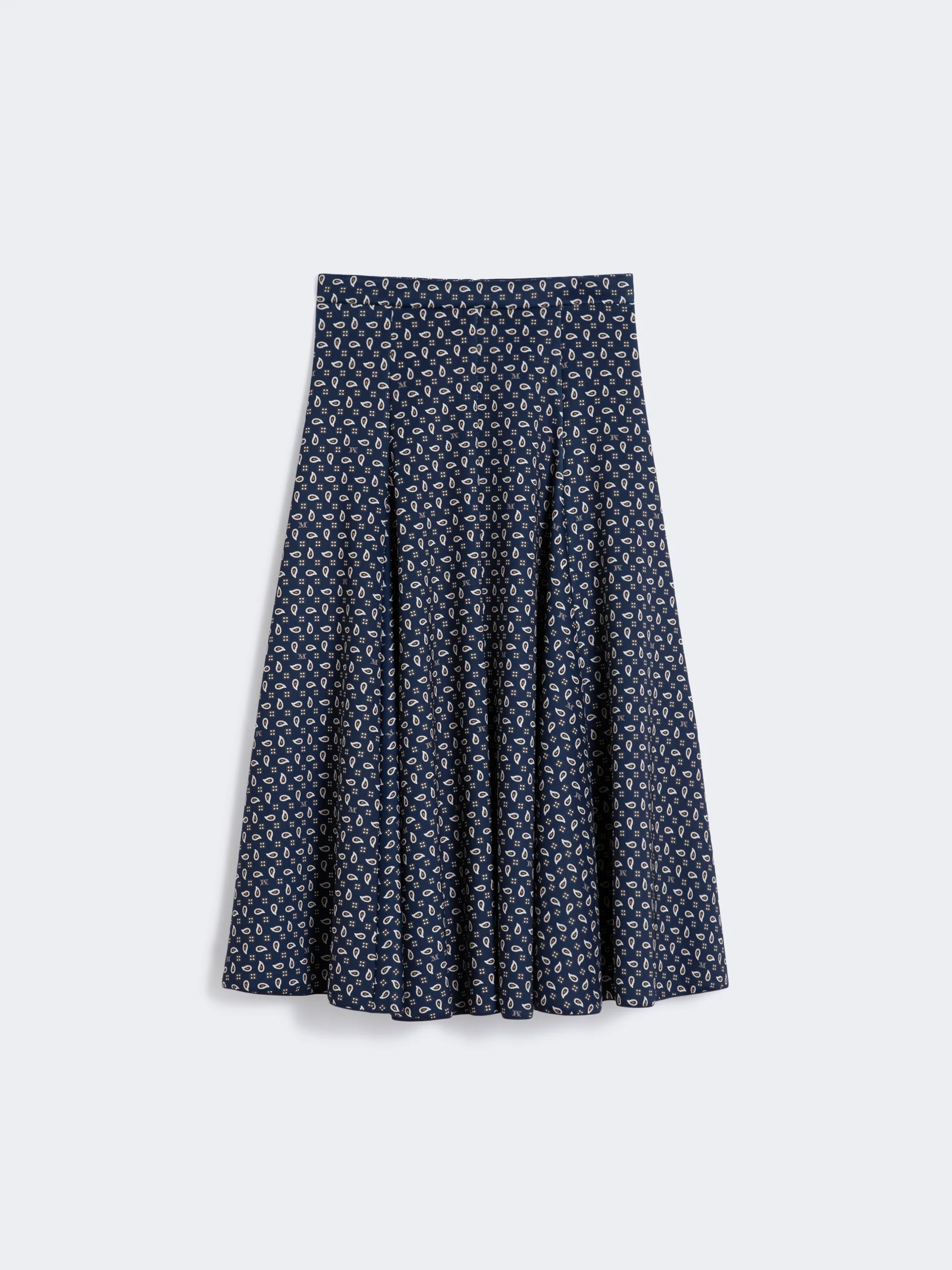 BENDA Printed jersey skirt - NAVY - 1
