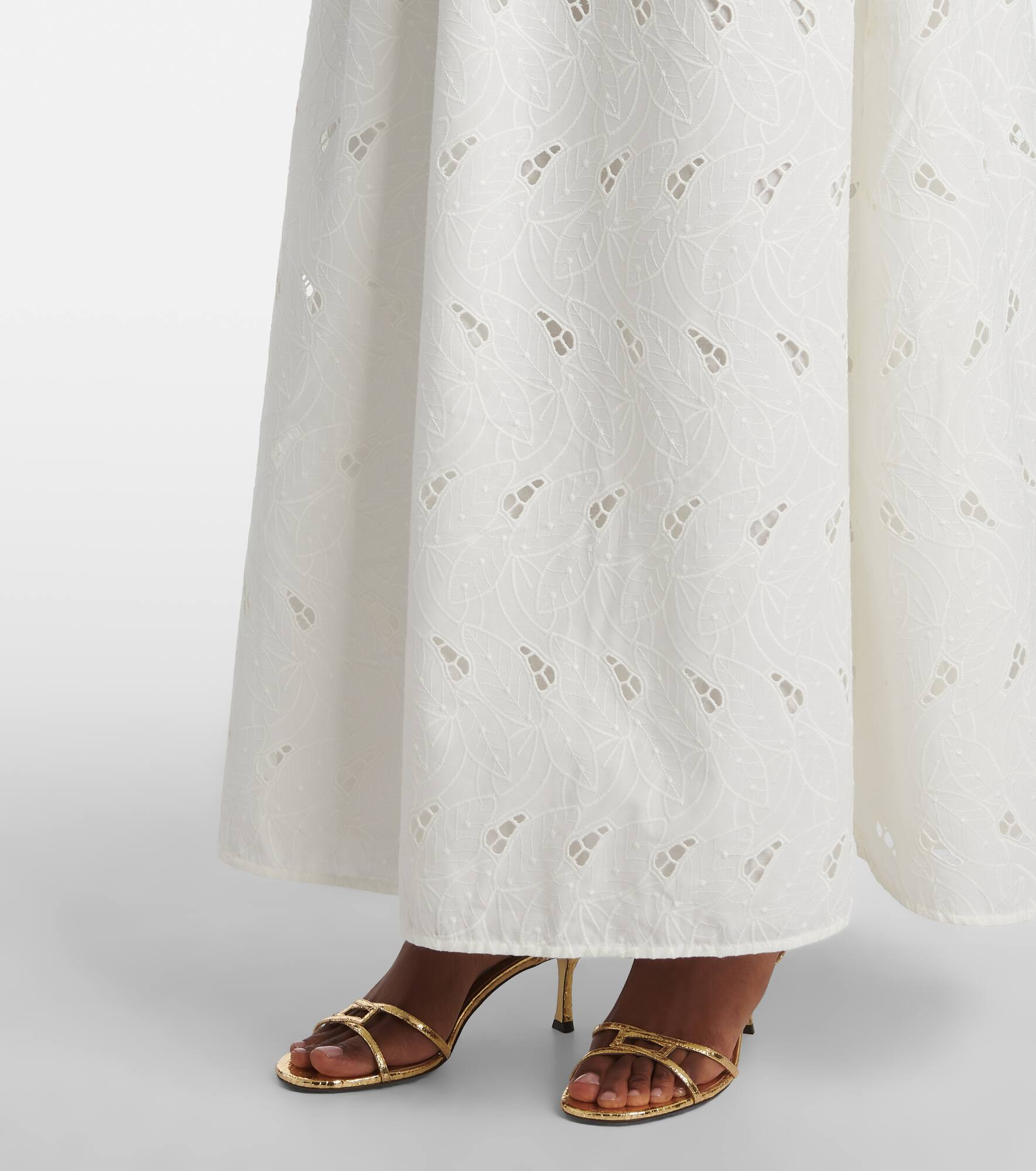Moa broderie anglaise draped maxi dress - 5