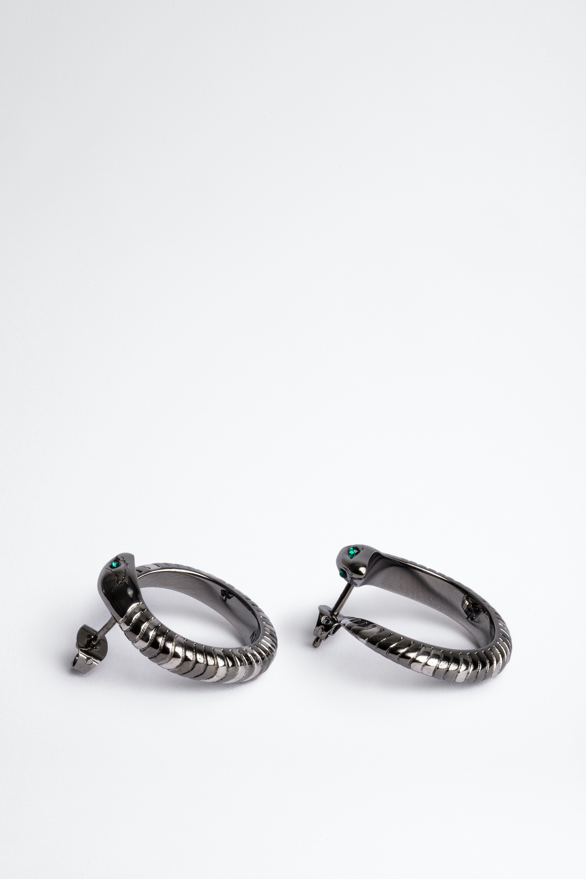 Snake Hoop Earrings - 1