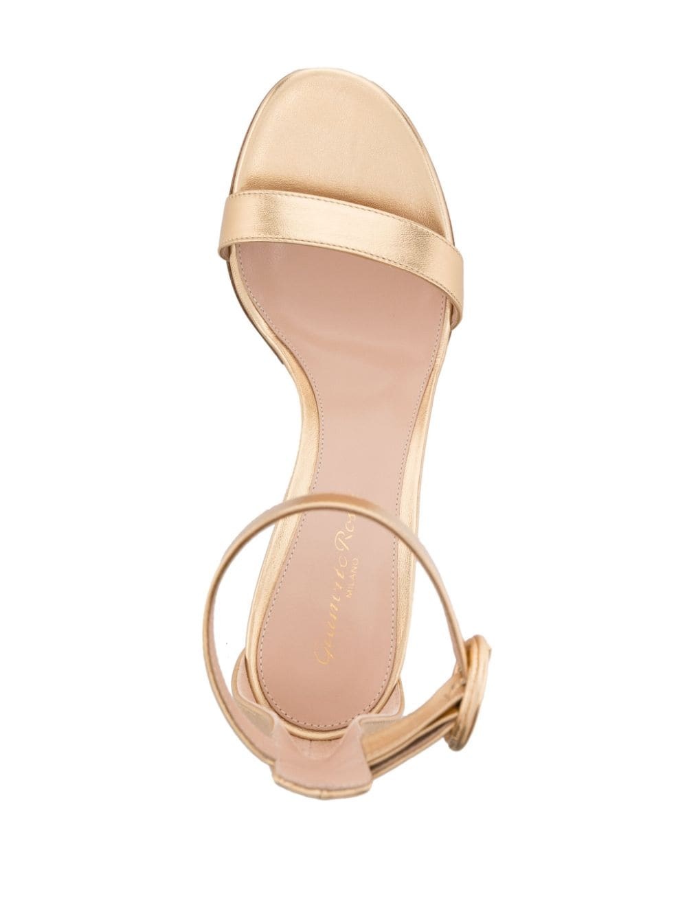 70mm Portofino metallic leather sandals - 4