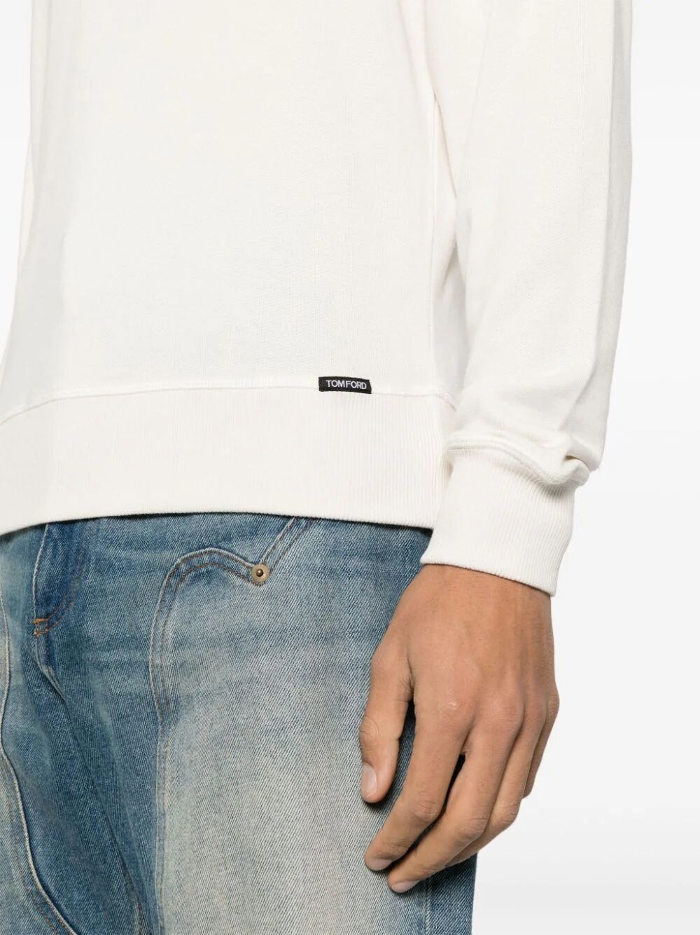 TOM FORD CUT AND SEWN CREW NECK SWEATSHIRT