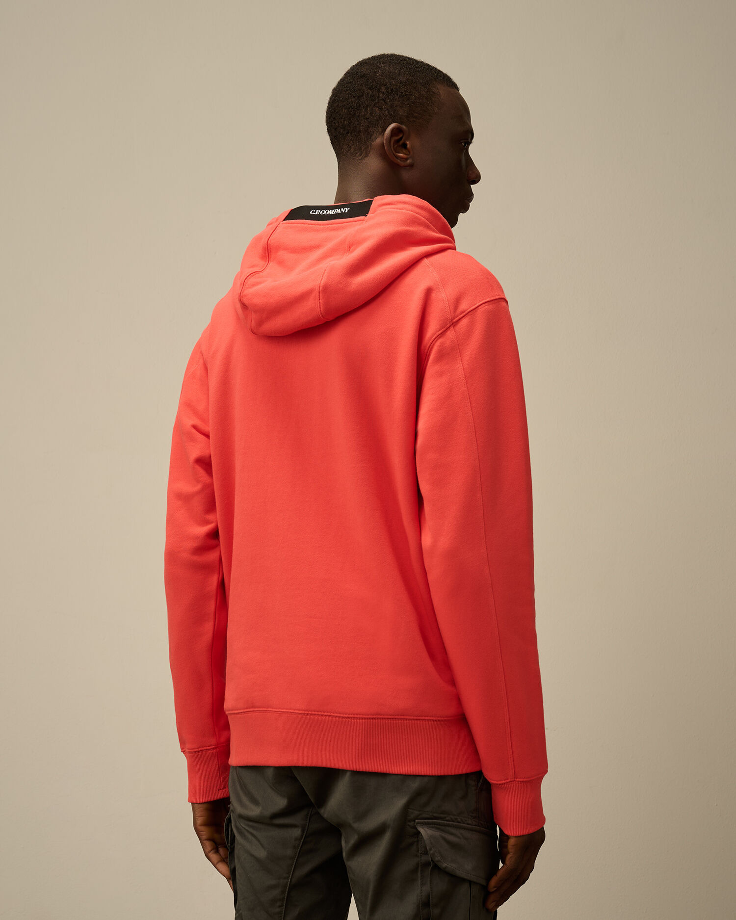 Diagonal Raised Fleece Hooded Sweatshirt - 4