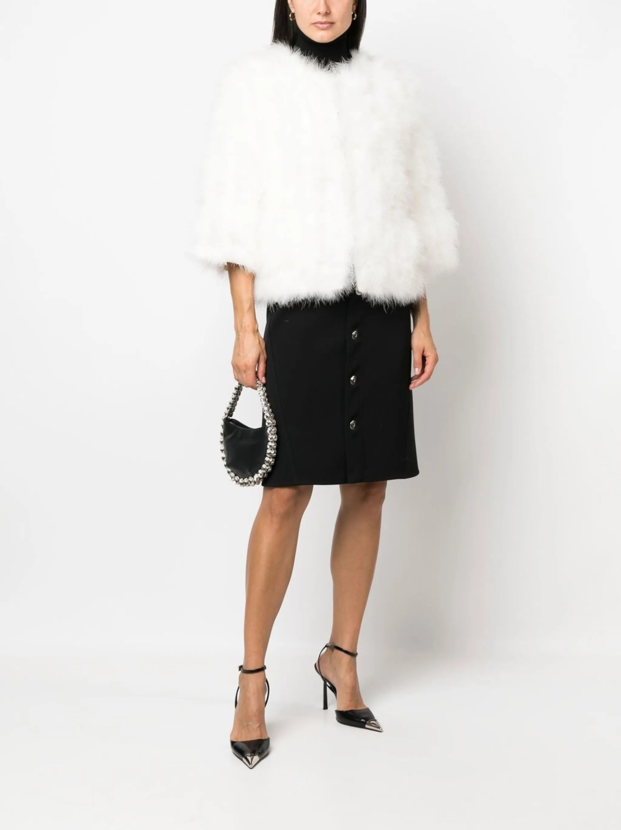 Yves Salomon Feather-trim Jacket - 4